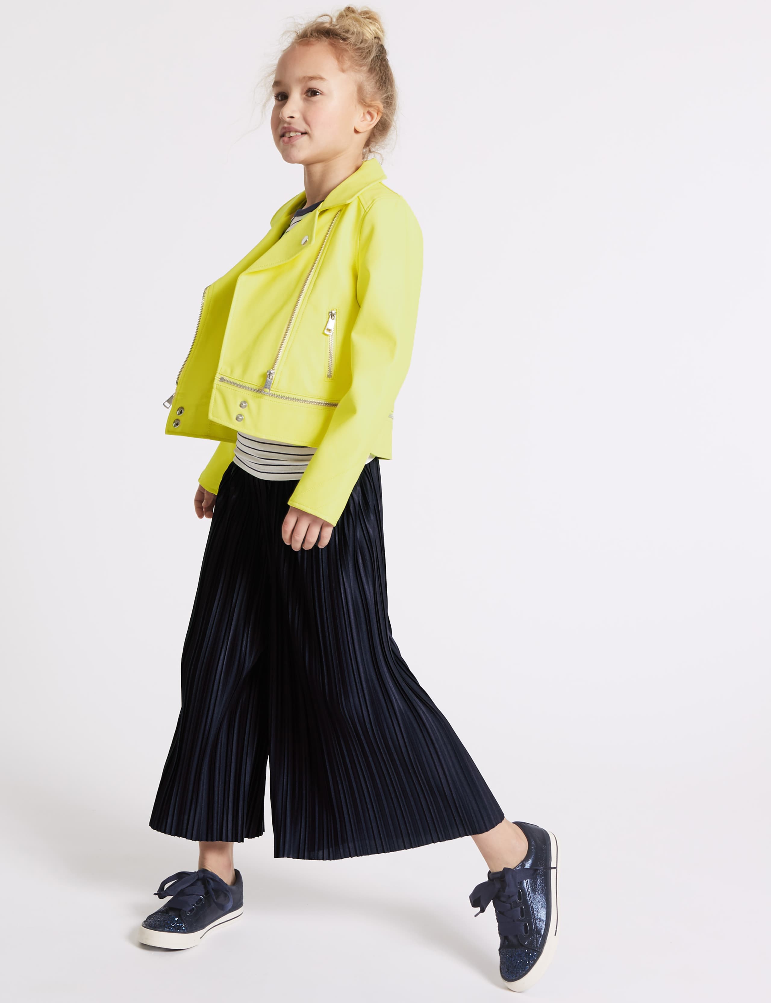 Plisse Wide Leg Culottes (3-16 Years) 5 of 5