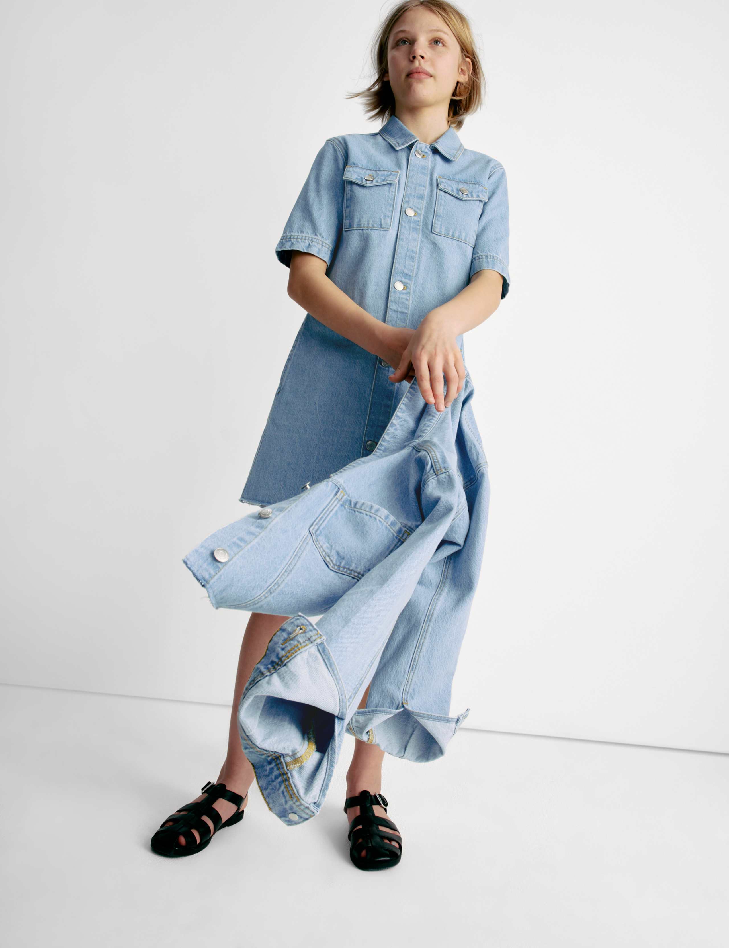 Denim Dress (6-16 Yrs) 1 of 7