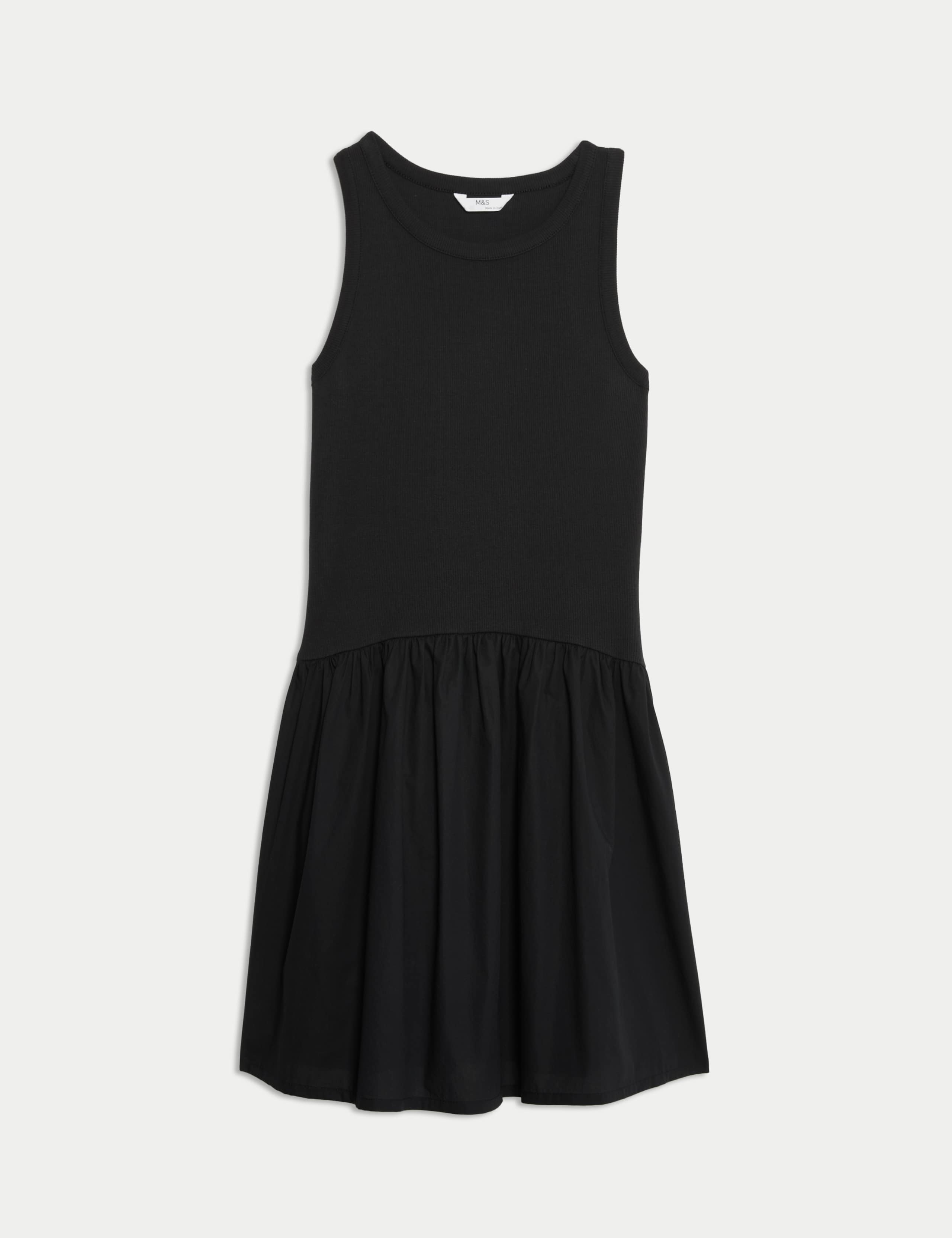 Cotton Rich Ribbed Dress (2-16 Yrs) 2 of 6