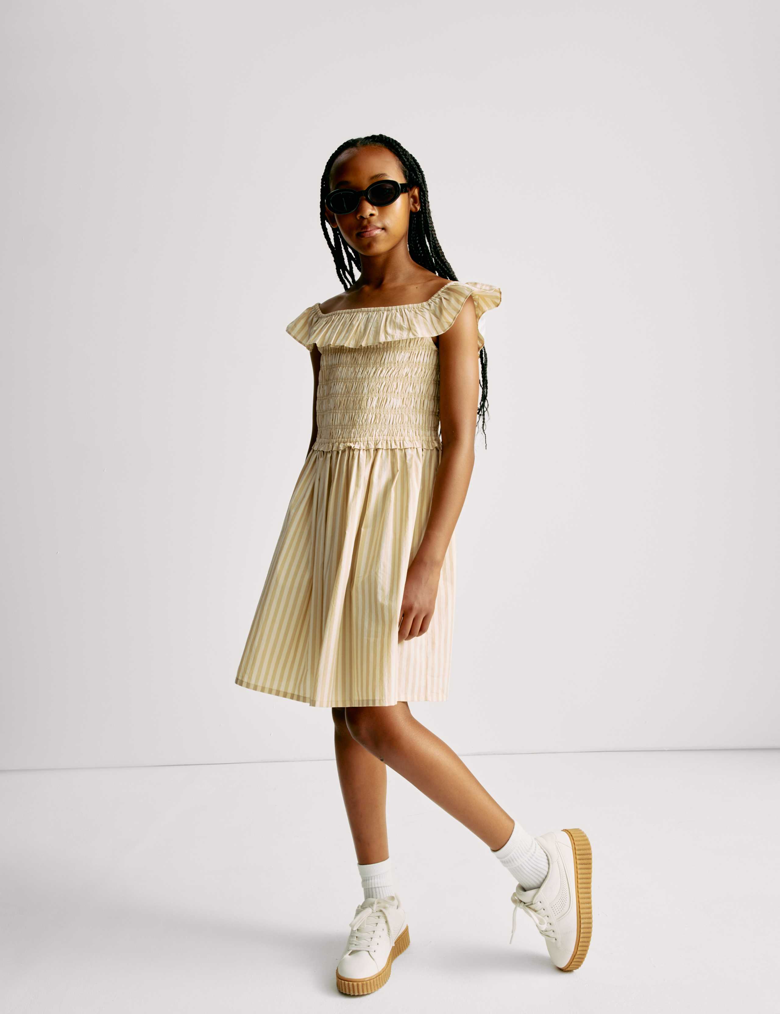 Pure Cotton Striped Dress (6-16 Yrs) 3 of 7