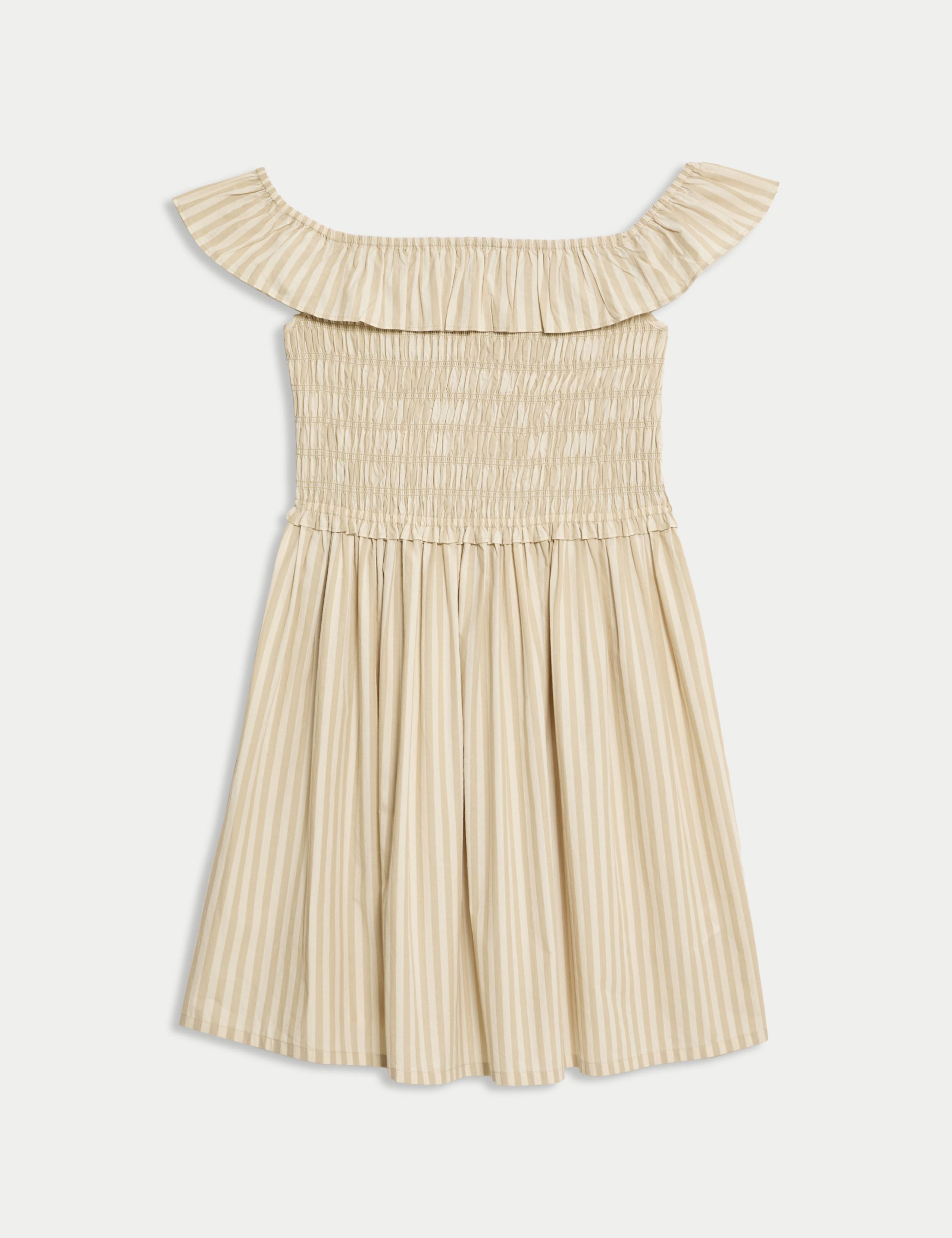 Pure Cotton Striped Dress (6-16 Yrs) 2 of 7