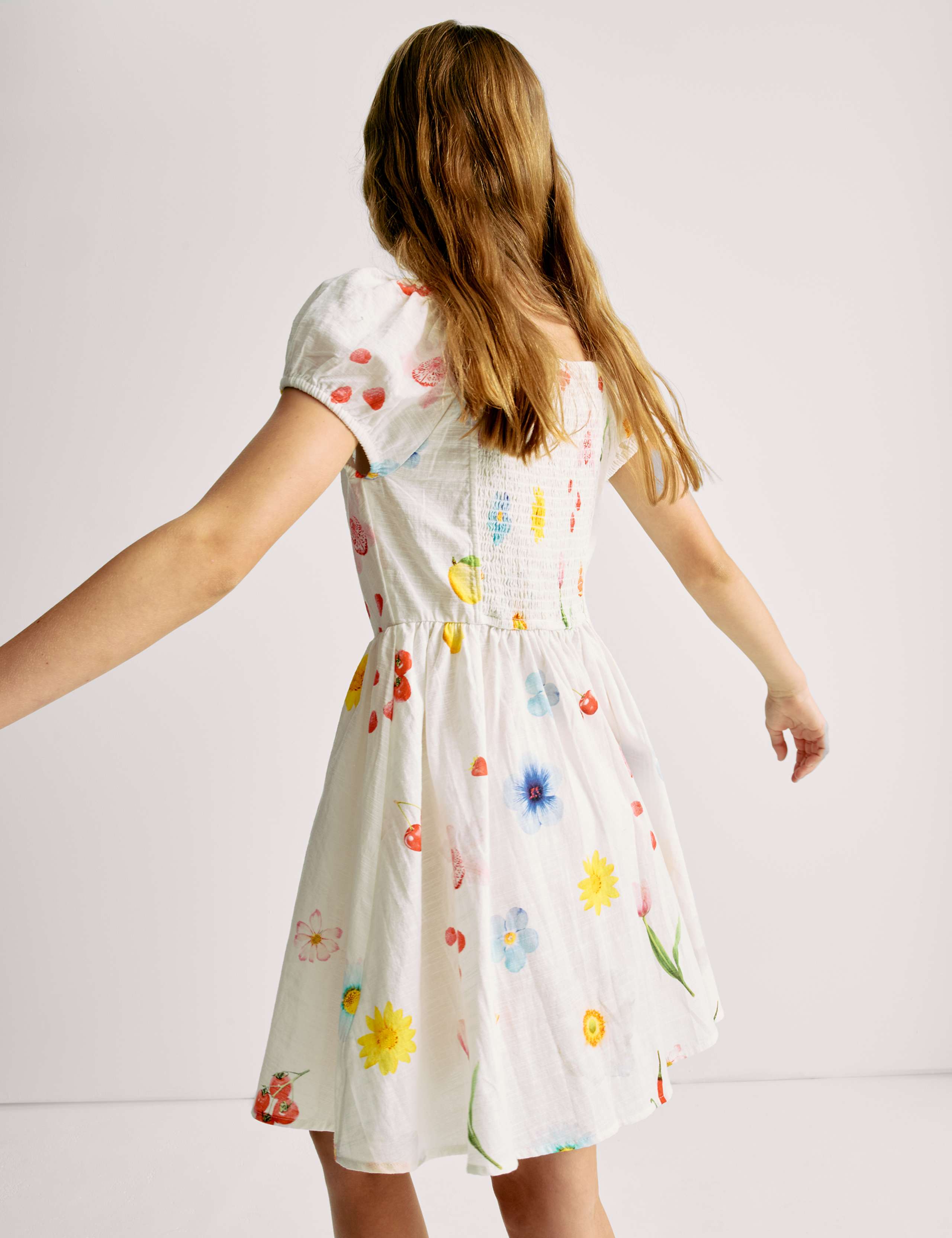 Pure Cotton Floral Dress (6-16 Yrs) 3 of 5