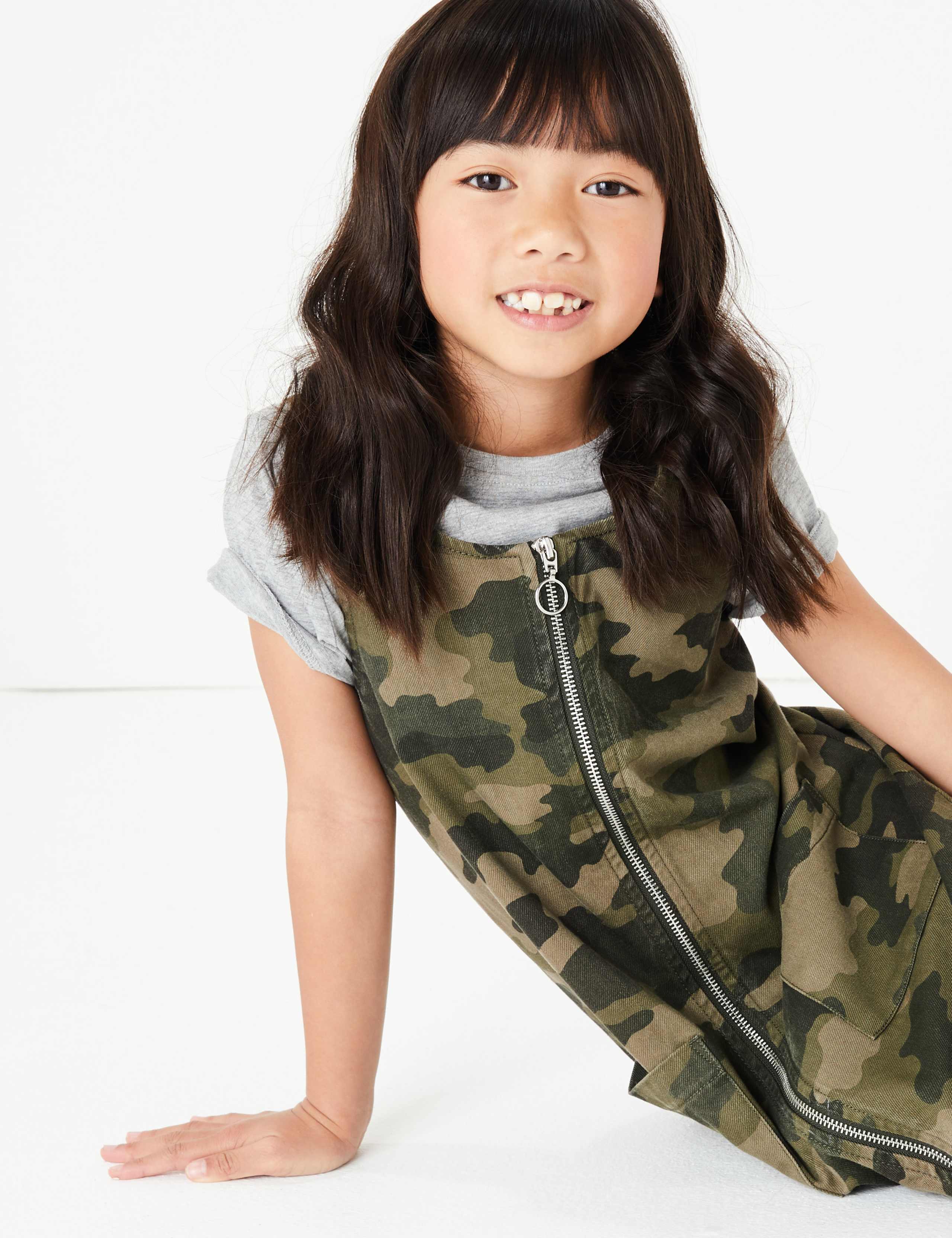 Camouflage Print Pinafore Dress (3-16 Years) 3 of 4