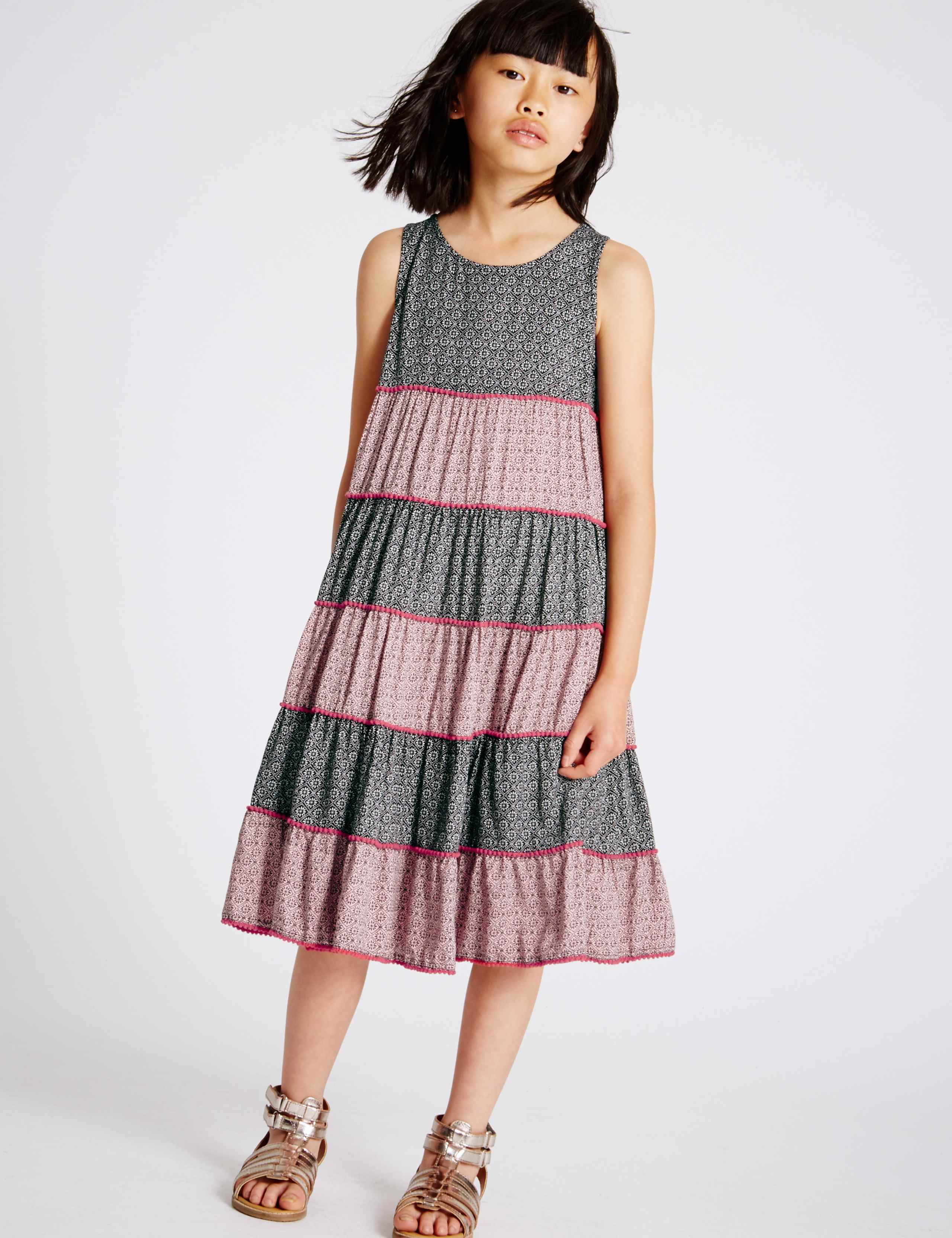All Over Print Tassel Dress (3-14 Years) 1 of 5