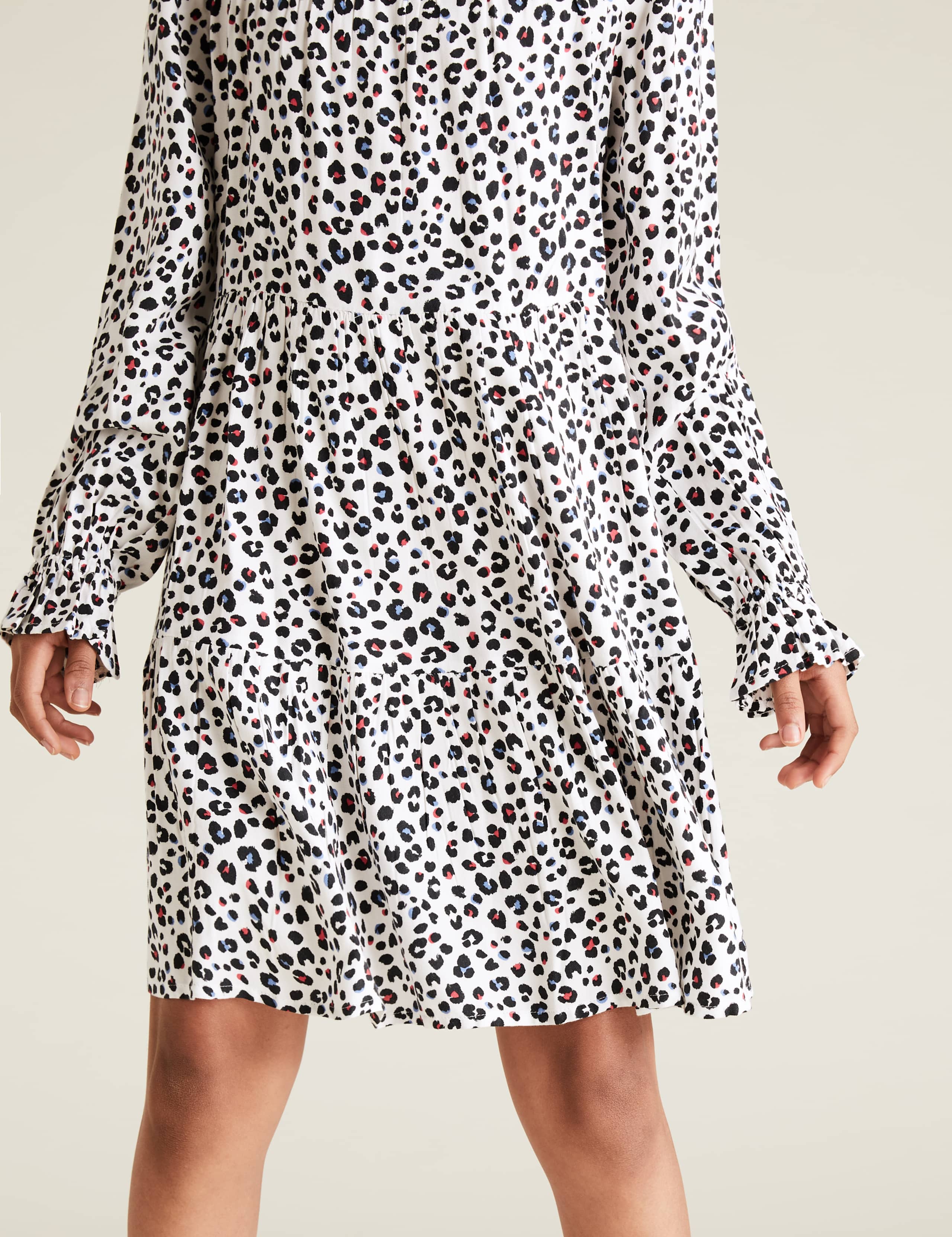 Leopard Print Tiered Dress (6-14 Yrs) 3 of 5