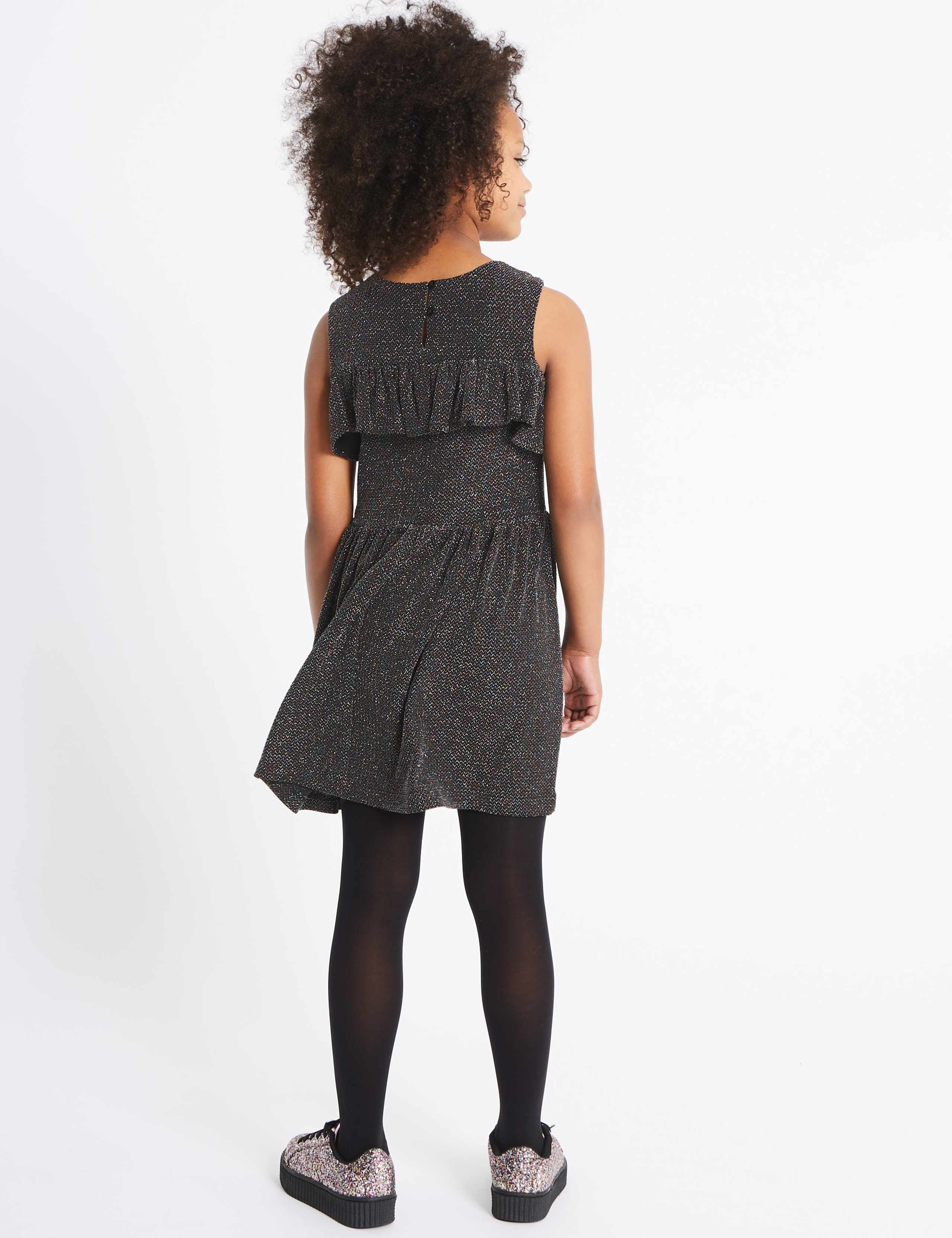Frill Cold Shoulder Dress (3-14 Years) 3 of 5