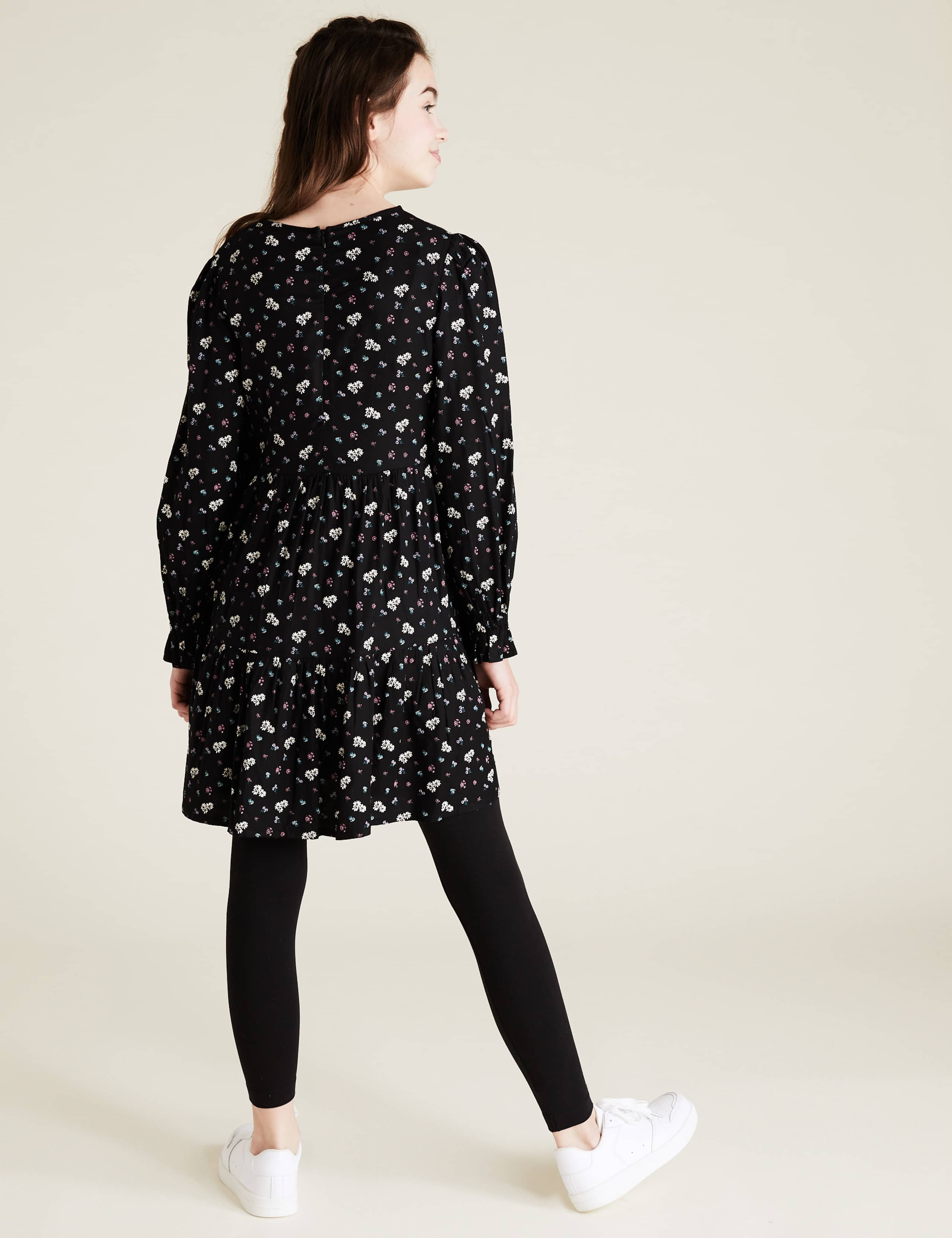 Floral Print Tiered Dress (6-14 Yrs) 4 of 5