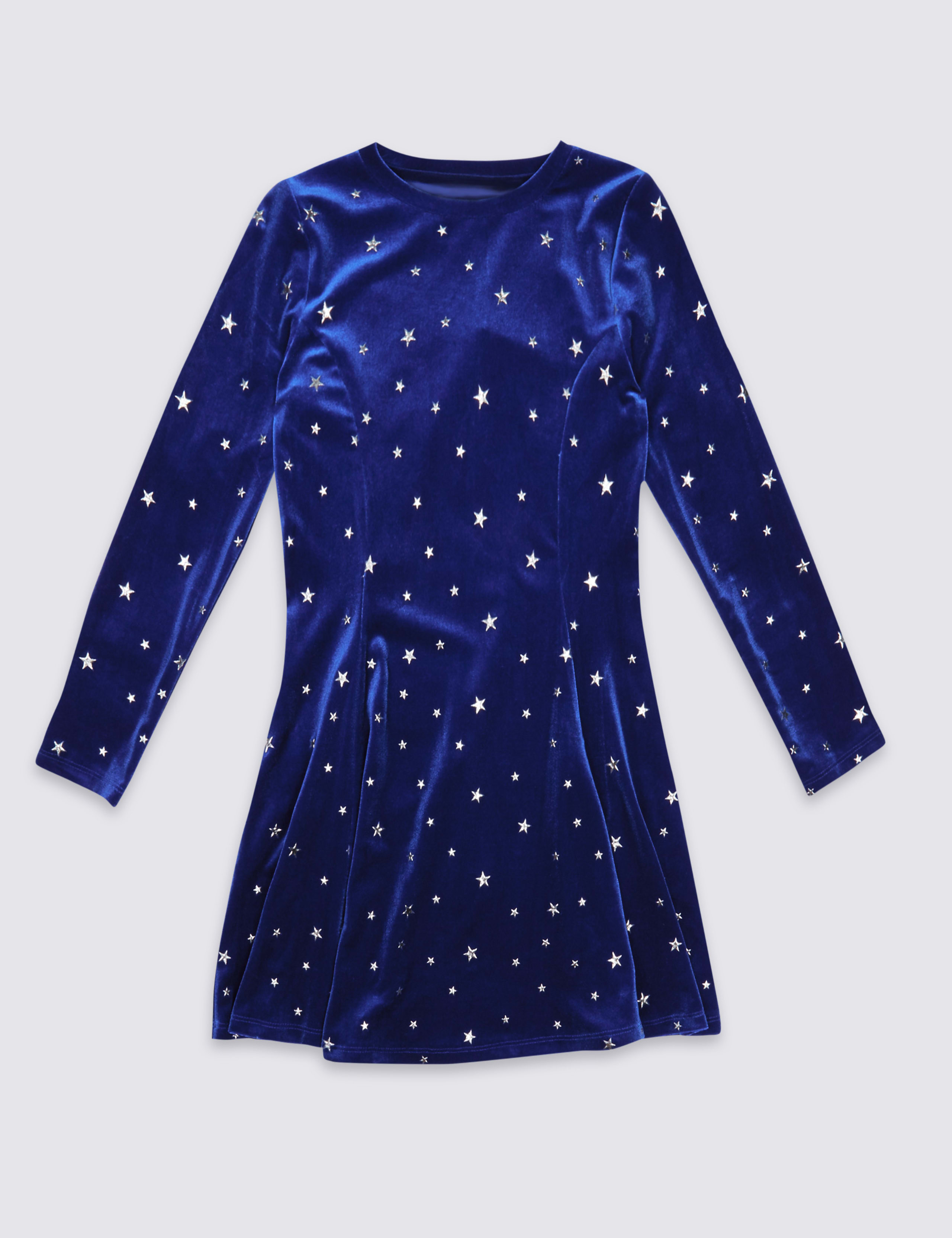 All Over Print Velvet Dress (3-14 Years) 2 of 5