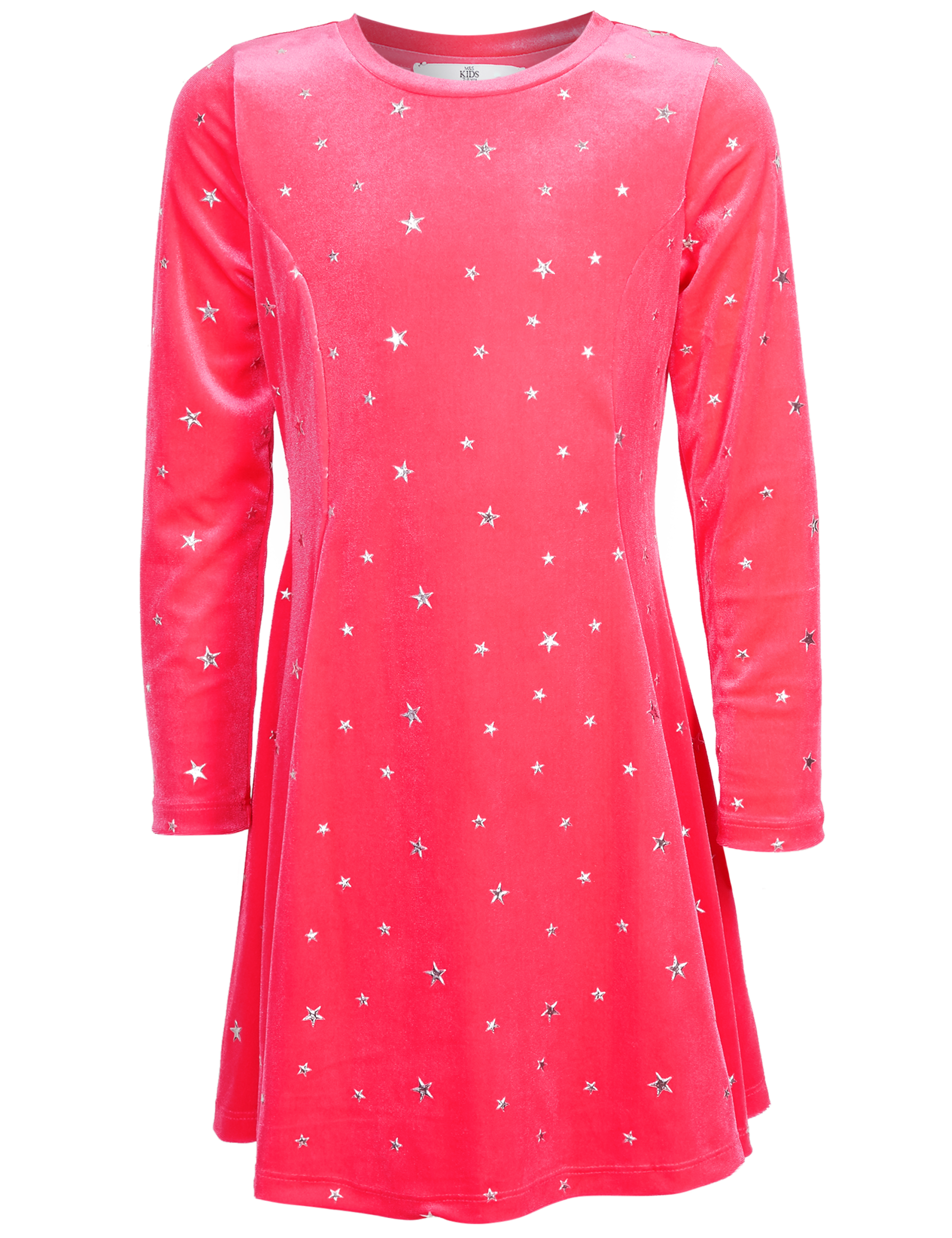 All Over Star Print Velvet Dress (3-14 Years) 4 of 5