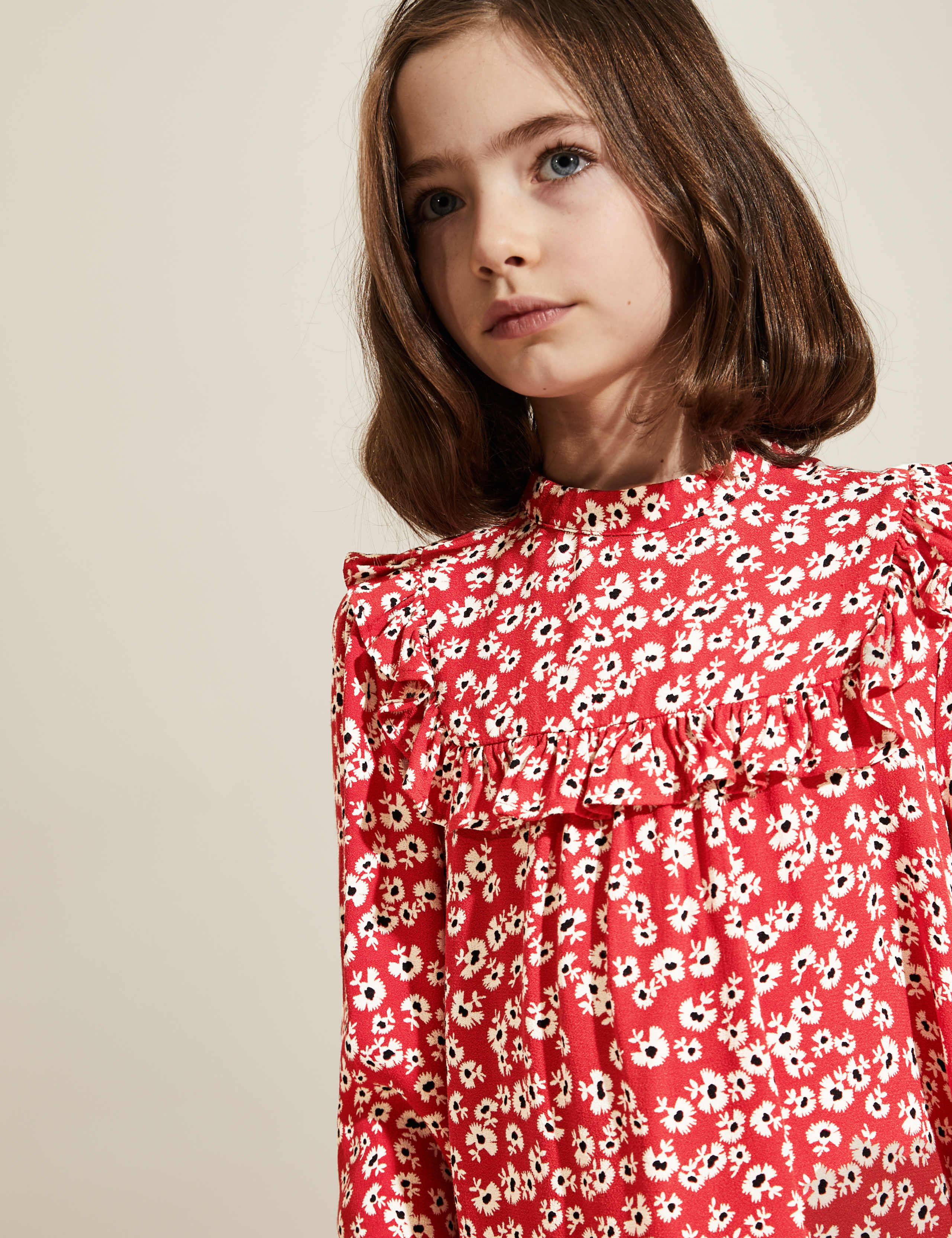 Floral Print Frill Dress (6-14 Years) 3 of 4