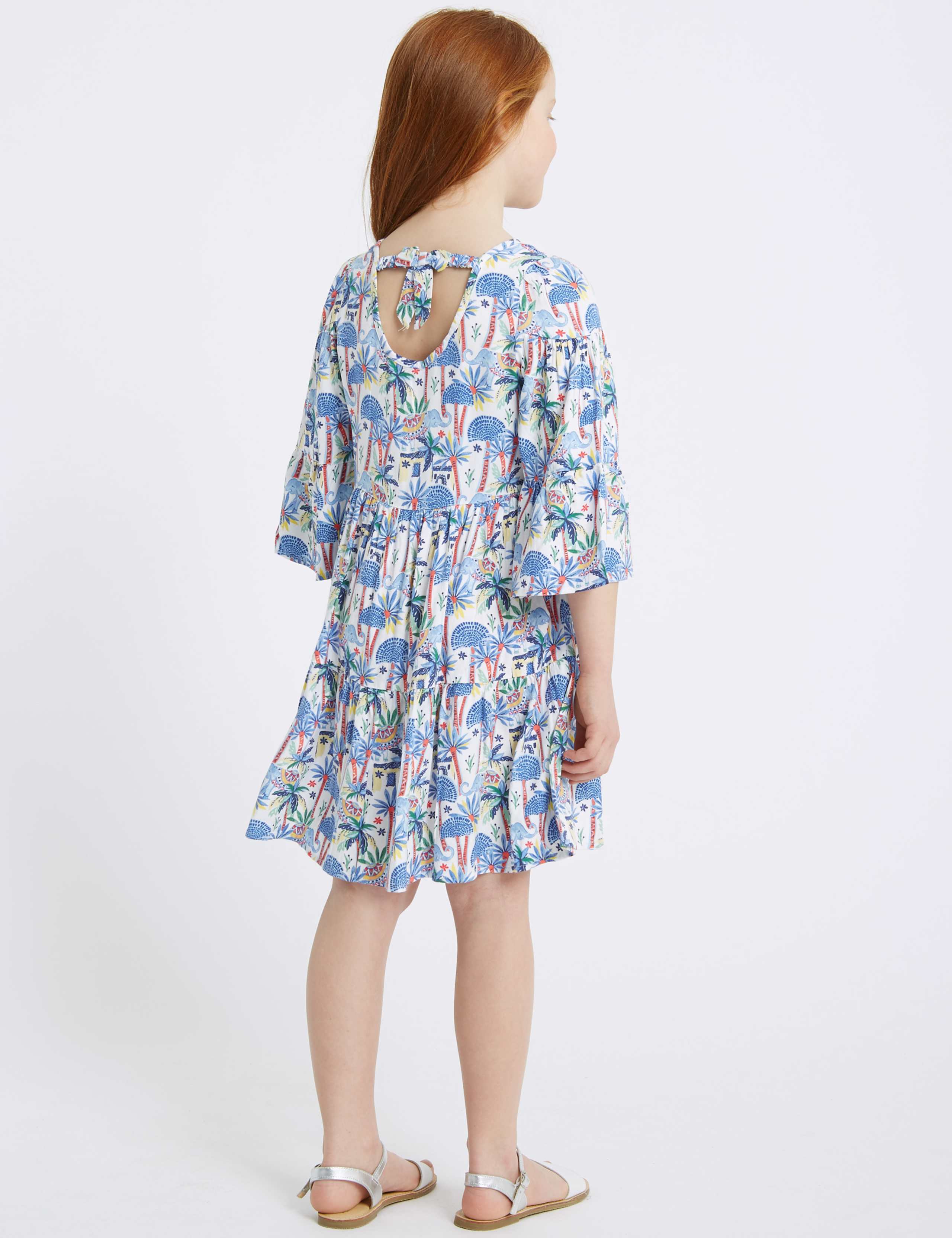 All Over Elephant Print Dress (3-16 Years) 3 of 3