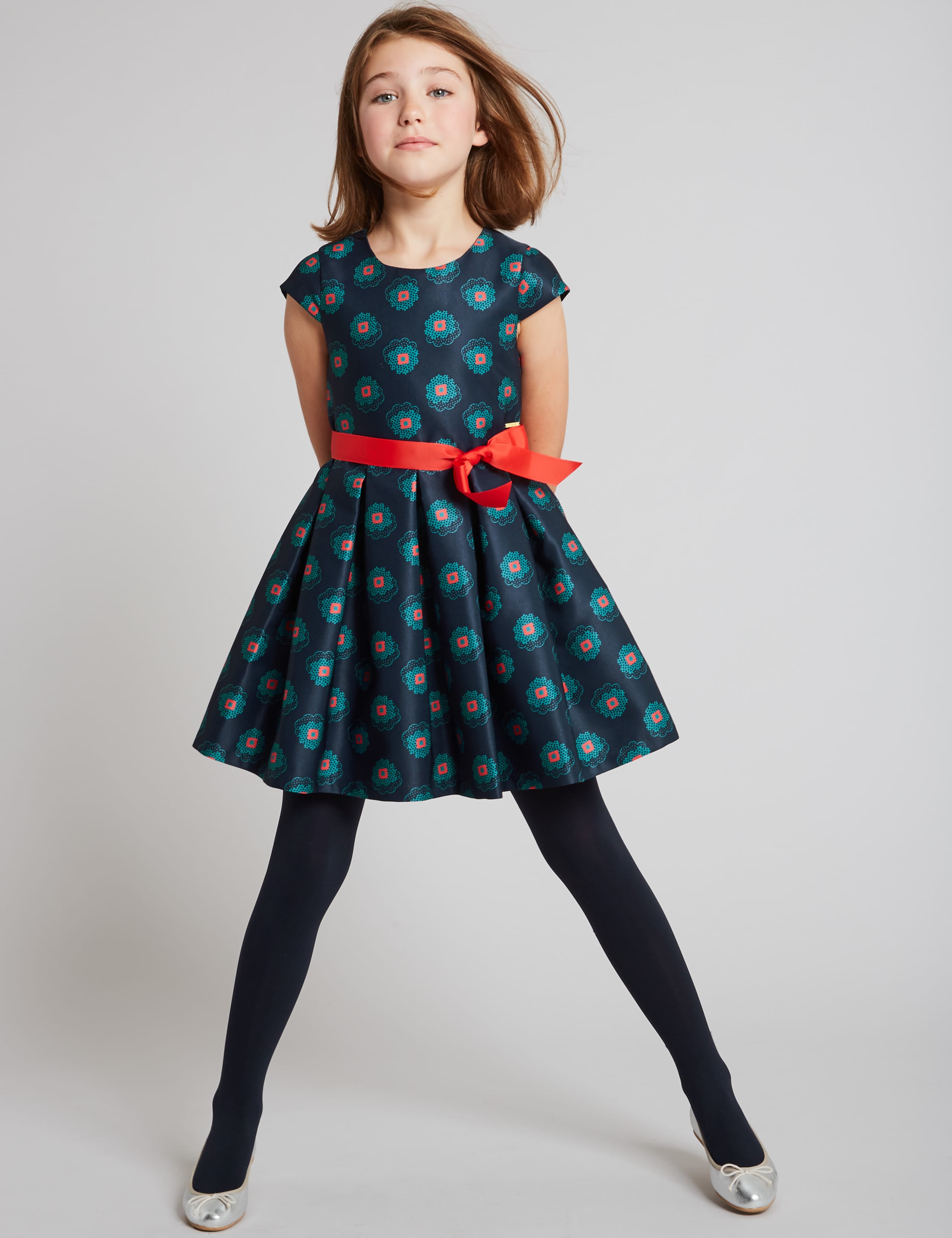 Printed Prom Dress (3-14 Years) 1 of 5