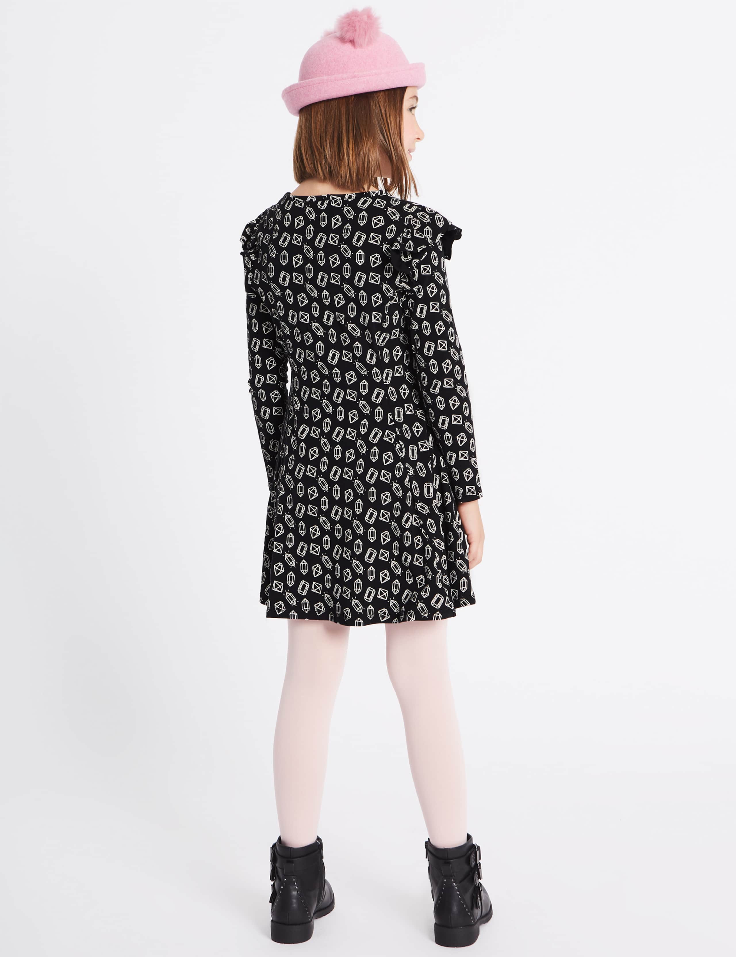 Printed Dress with Stretch (3-14 Years) 3 of 6