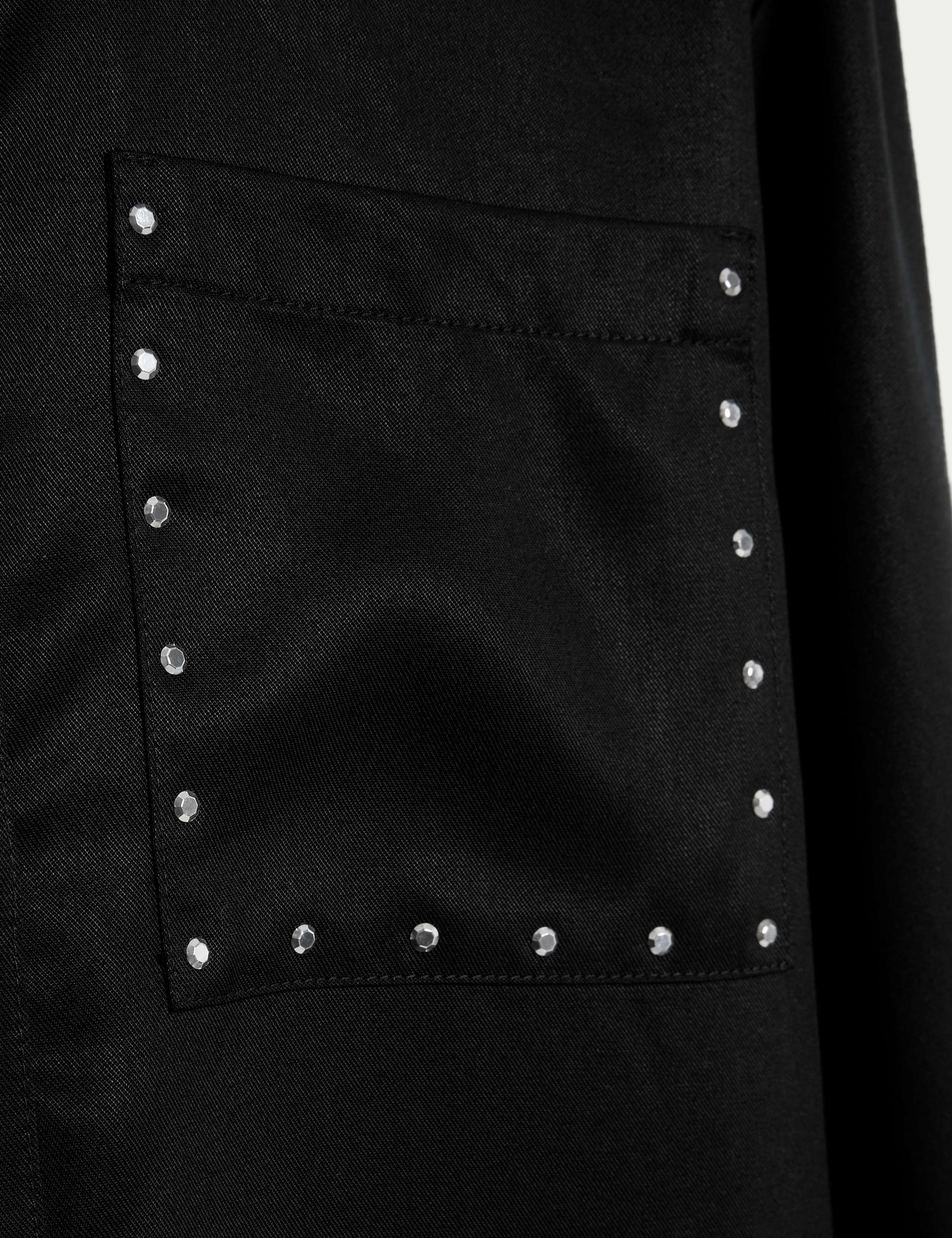 Stud Pocket Shirt Dress (6-16 Yrs) 2 of 2
