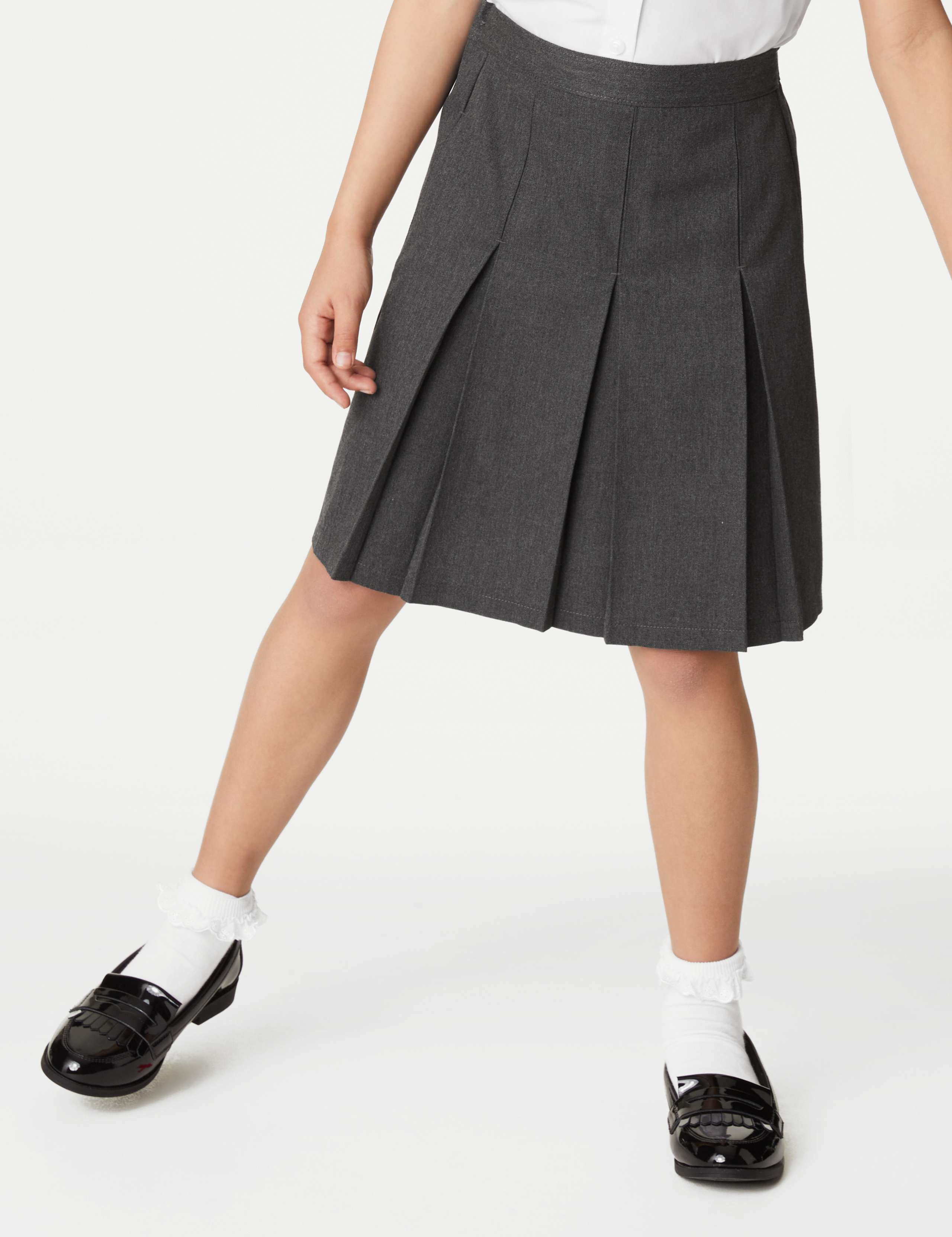 Girls' Slim Fit Permanent Pleats School Skirt (2-18 Yrs) 3 of 4