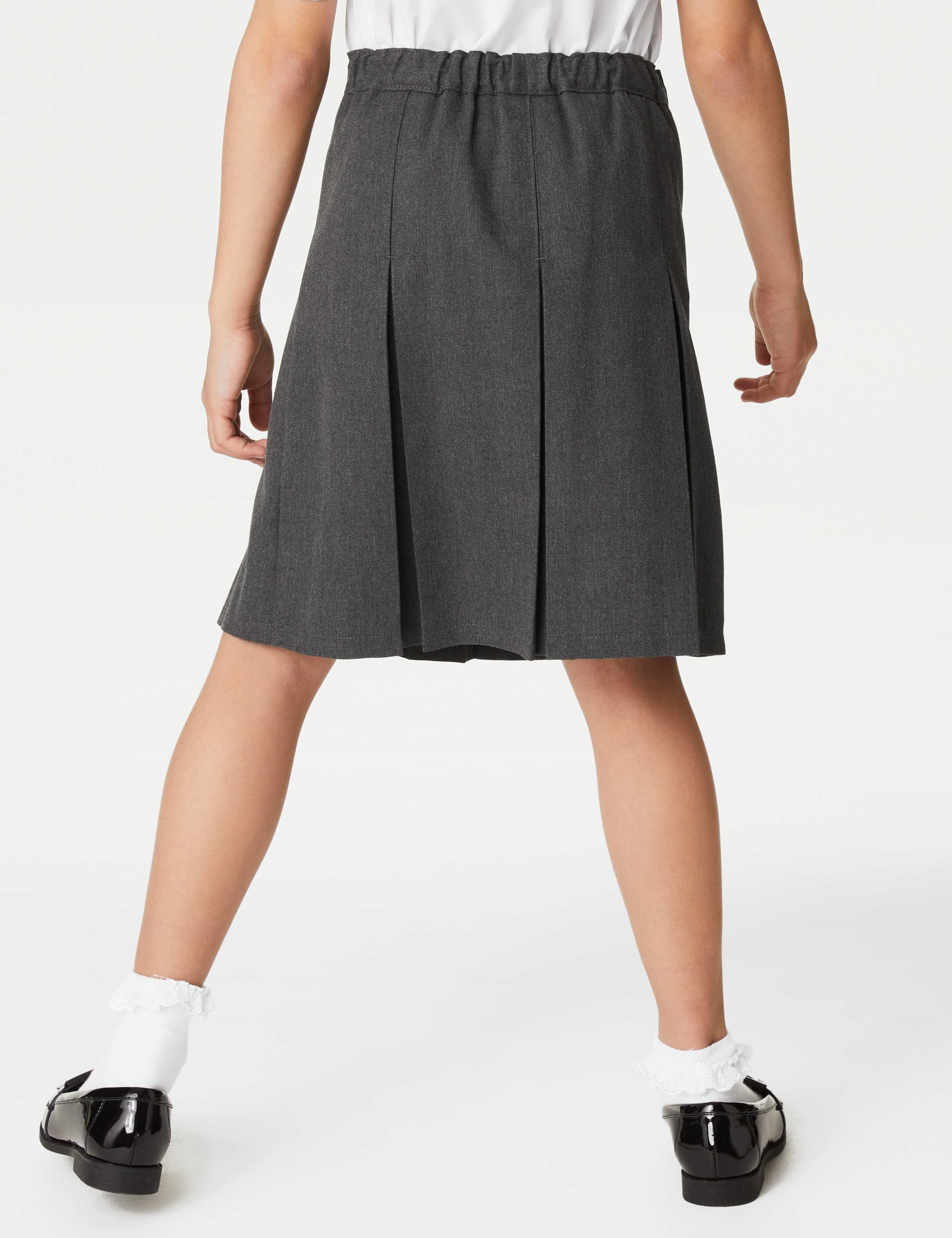 Girls' Slim Fit Permanent Pleats School Skirt (2-18 Yrs) 4 of 4