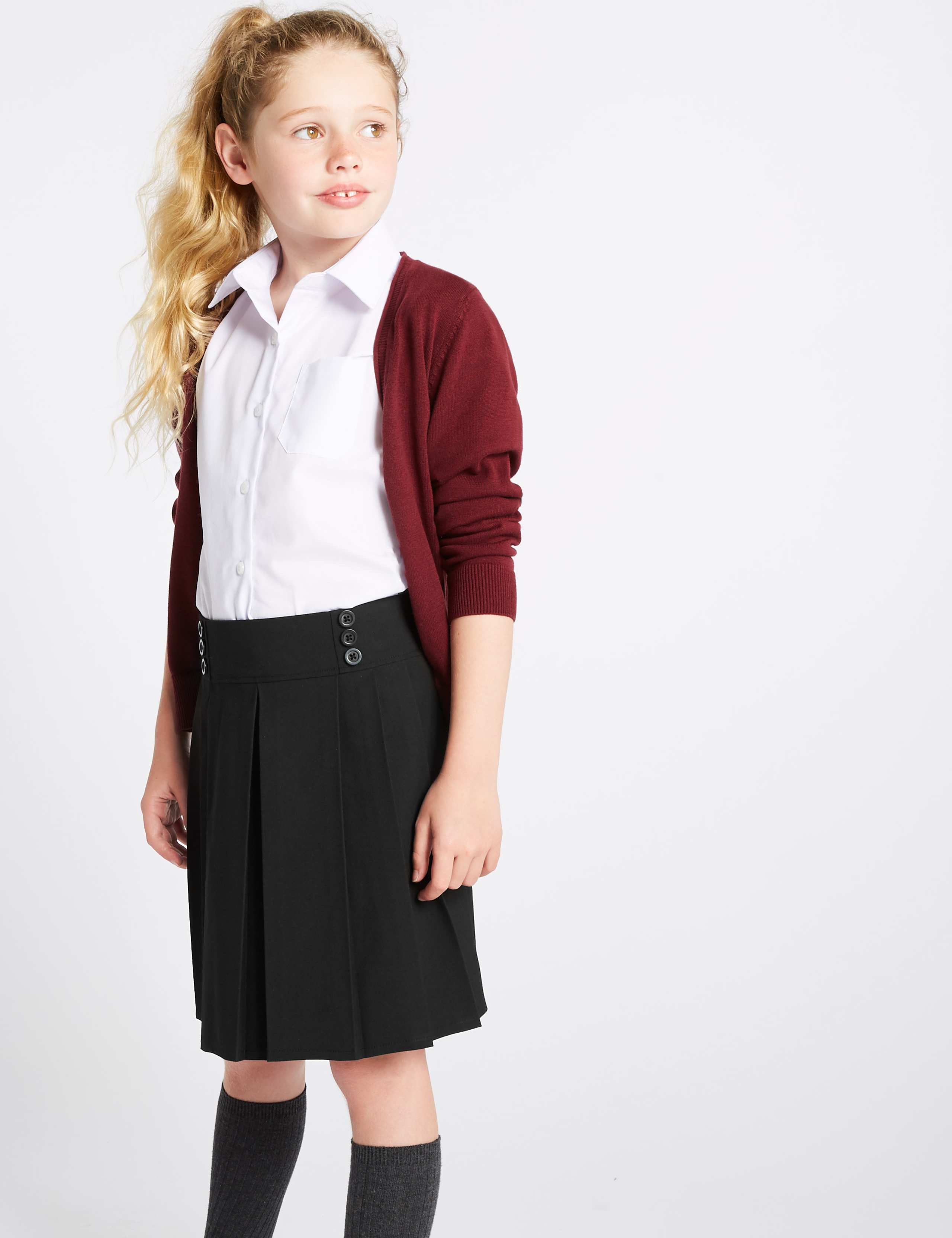Girls’ Permanent Pleats School Skirt 1 of 5