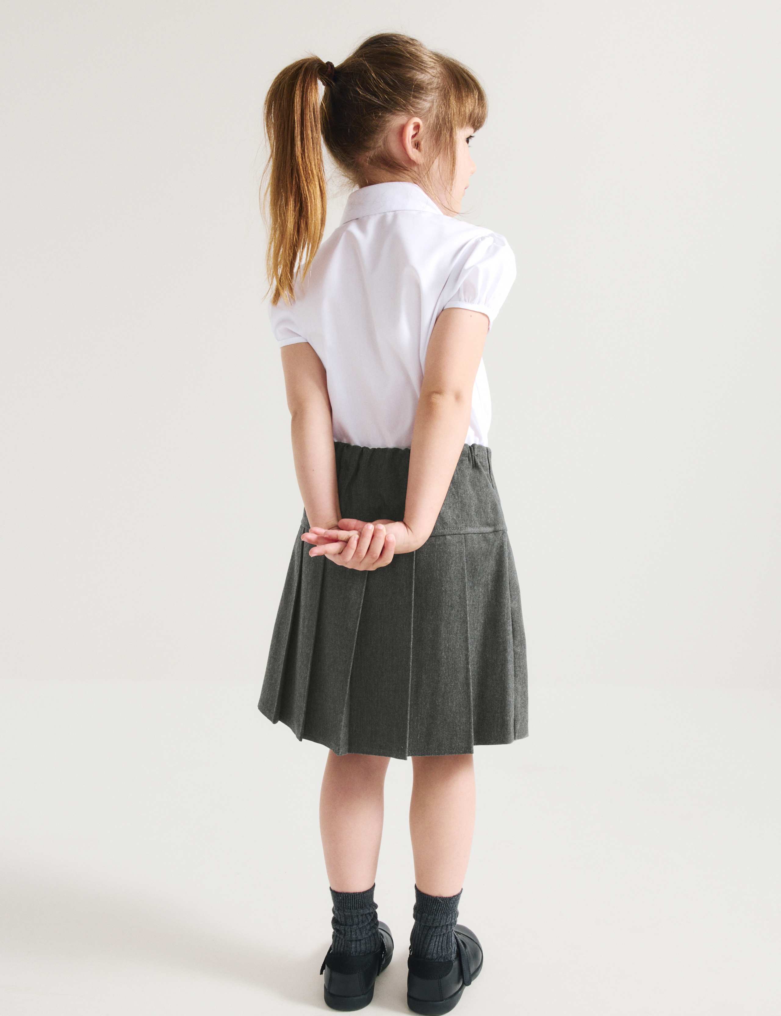 2 Pack Girls' Pleated School Skirts (2-18 Yrs) 5 of 7