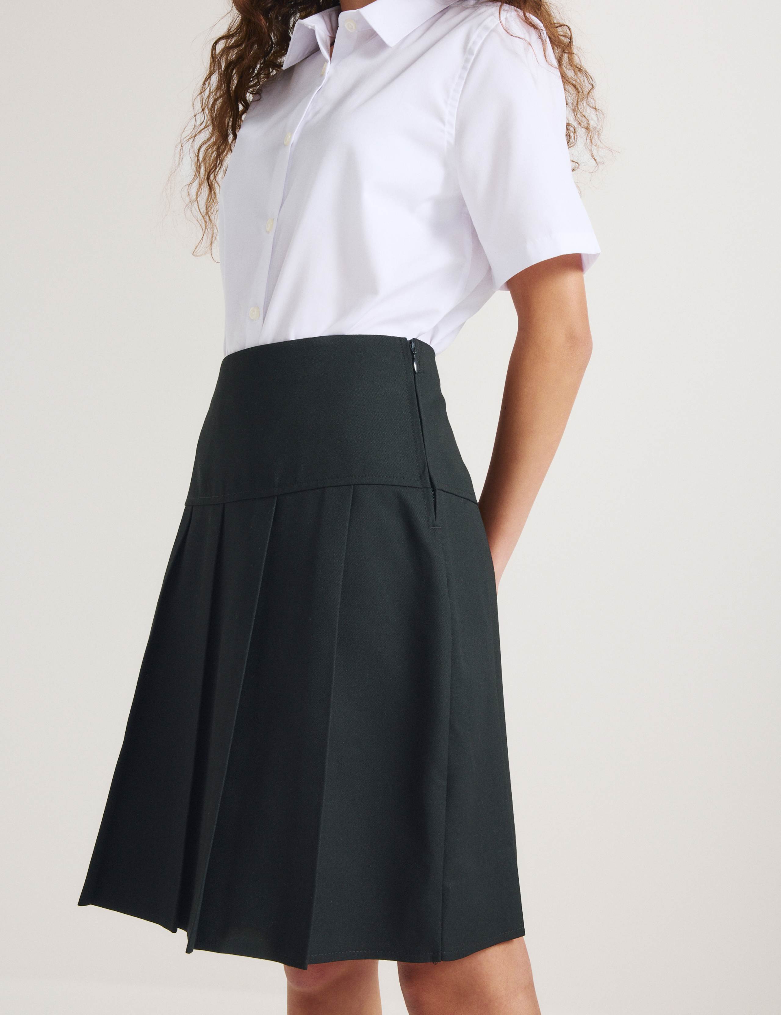2 Pack Girls' Pleated School Skirts (2-18 Yrs) 3 of 5