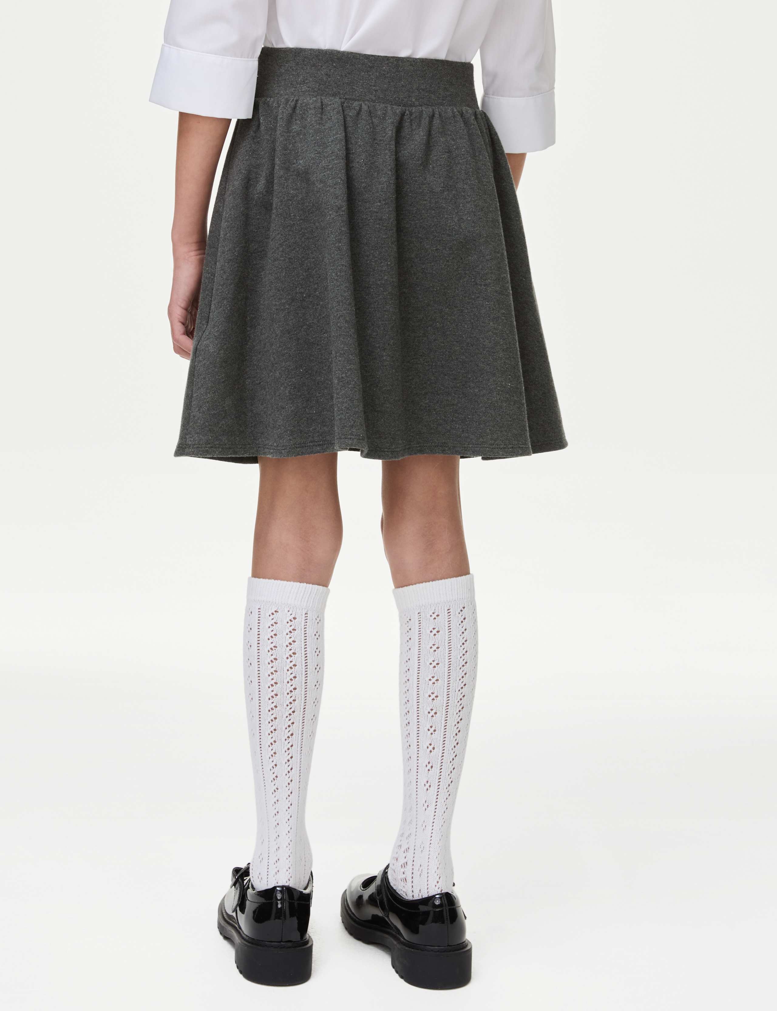 Girls' Cotton Rich Skater School Skirt (2-14 Yrs) 5 of 5