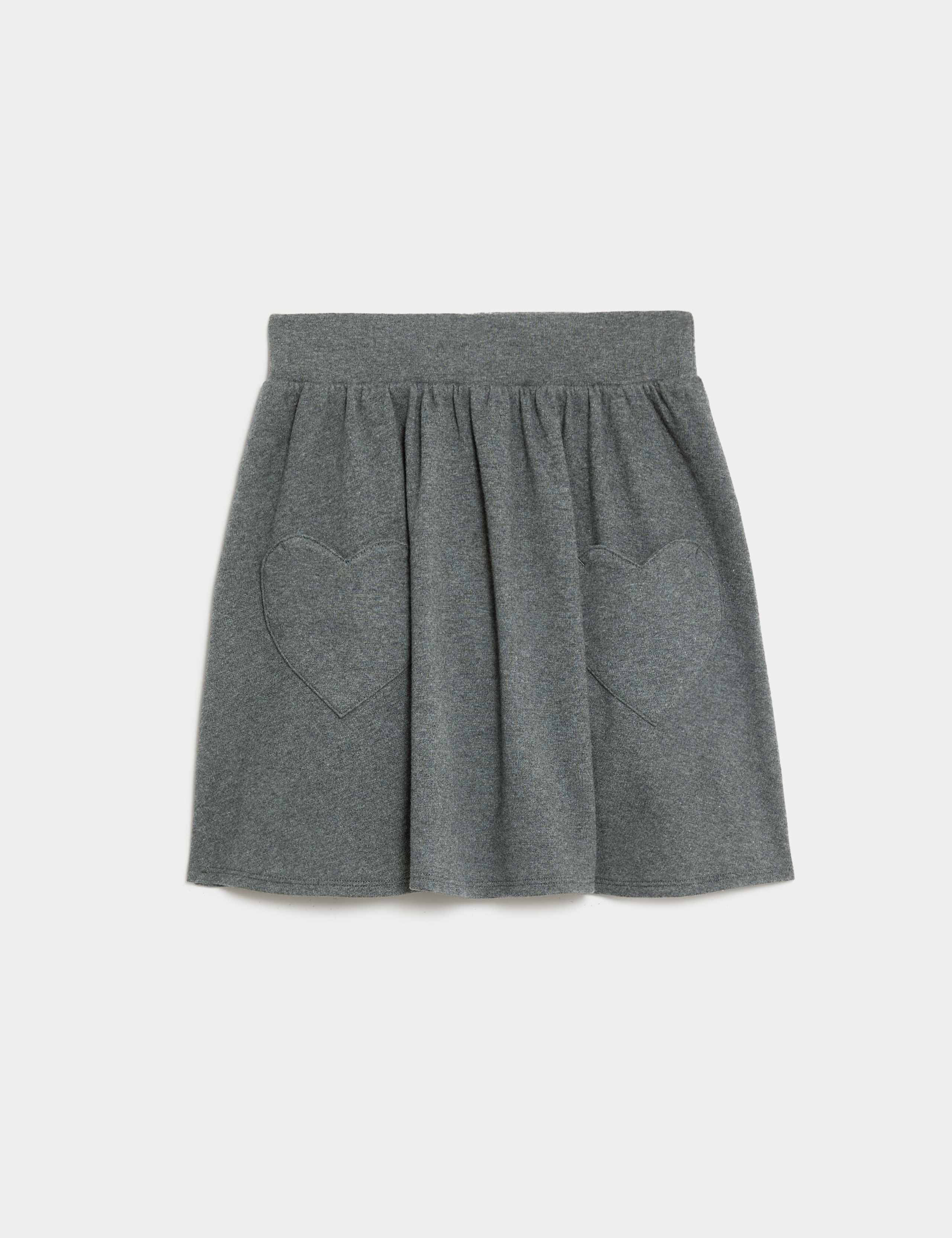 Girls' Cotton Rich Skater School Skirt (2-14 Yrs) 2 of 5