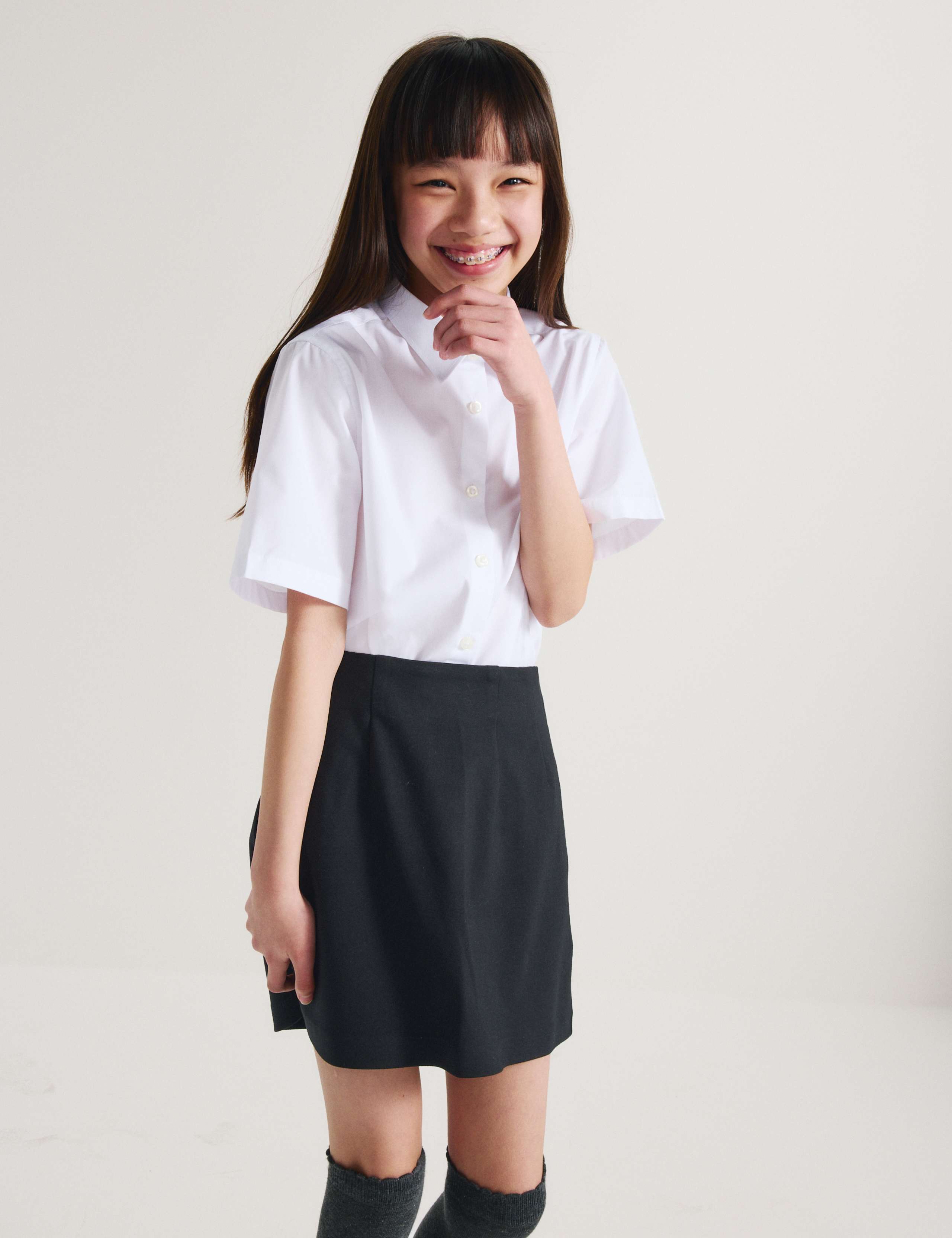 Senior Girl A-Line Pencil School Skirt (9-18 Yrs) 1 of 7
