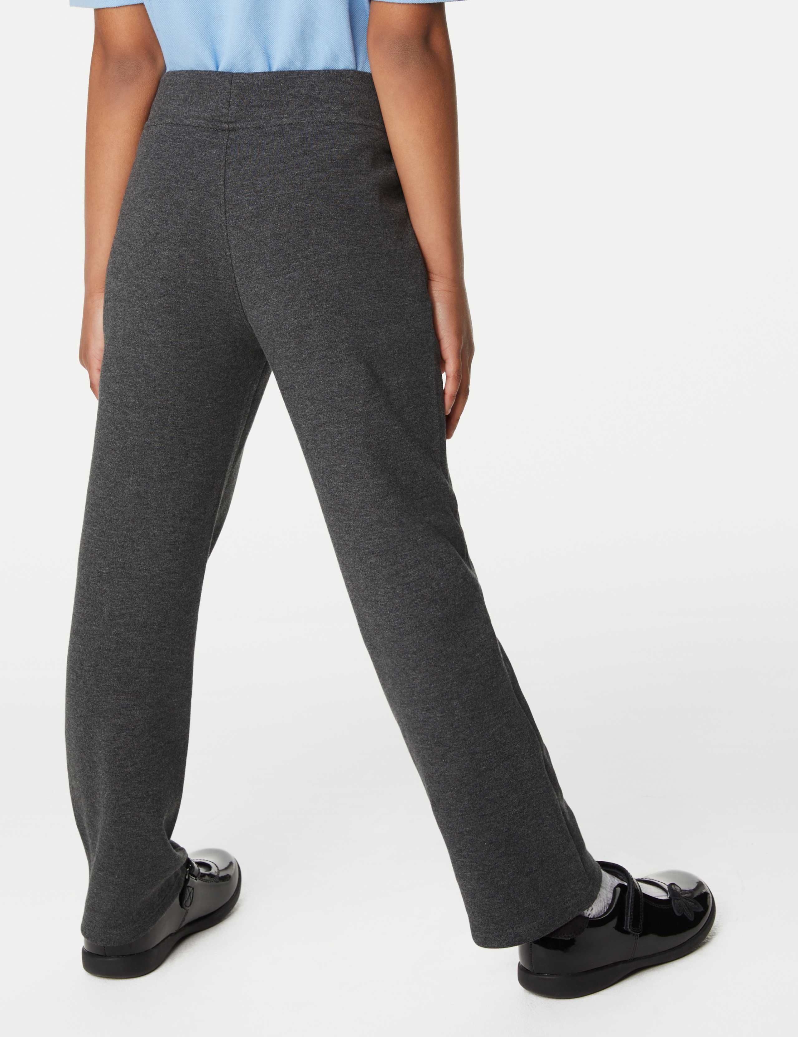 Girls' Regular Leg Jersey School Trousers (2-16 Yrs) 4 of 5