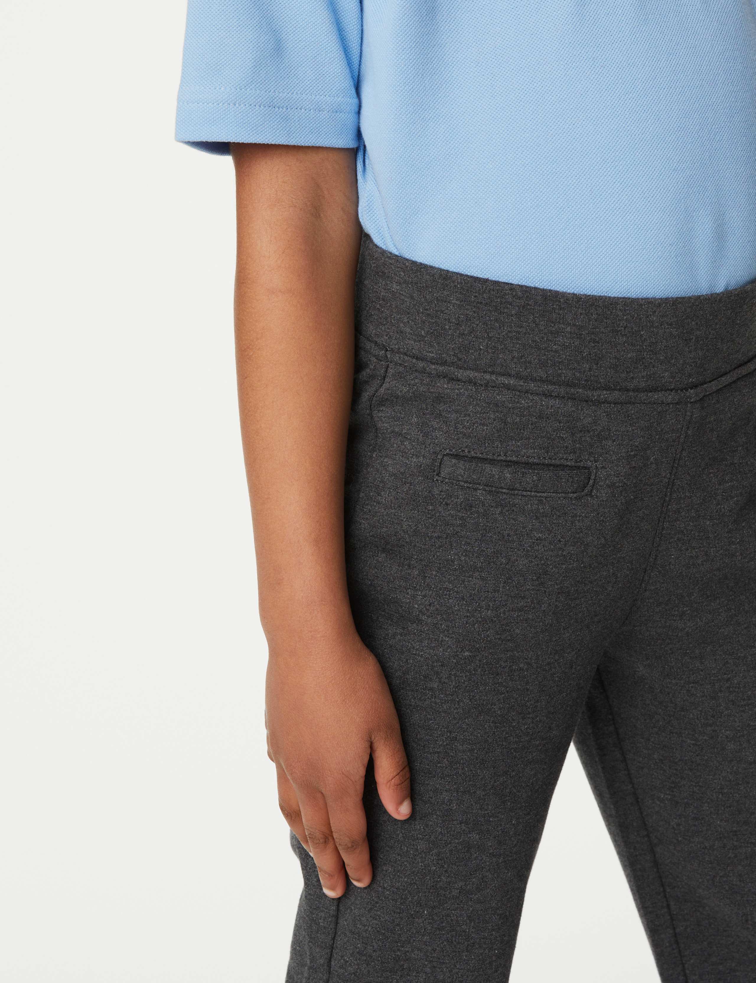 Girls' Regular Leg Jersey School Trousers (2-16 Yrs) 5 of 5