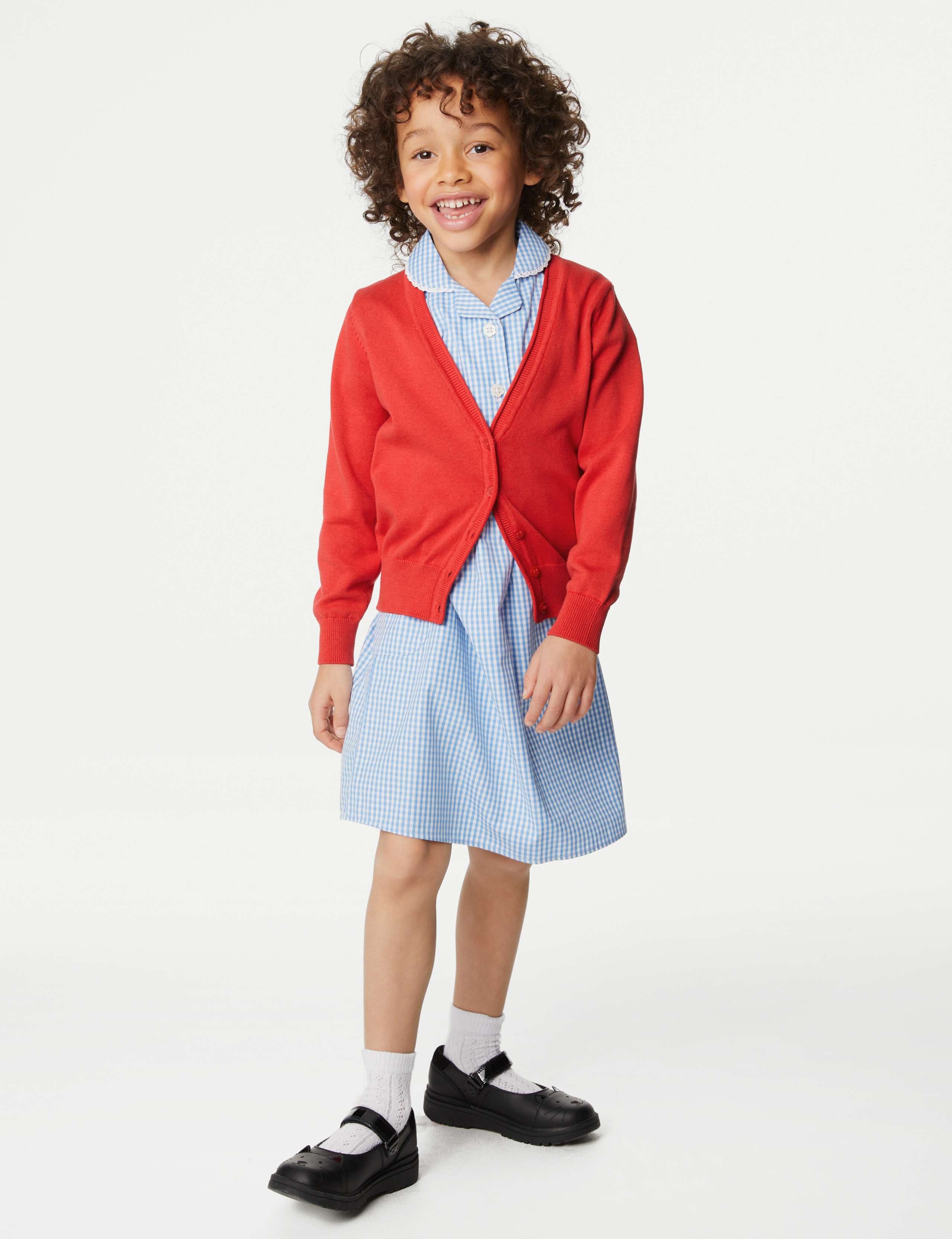 2pk Girls' Pure Cotton School Cardigan (3-18 Yrs) 3 of 4