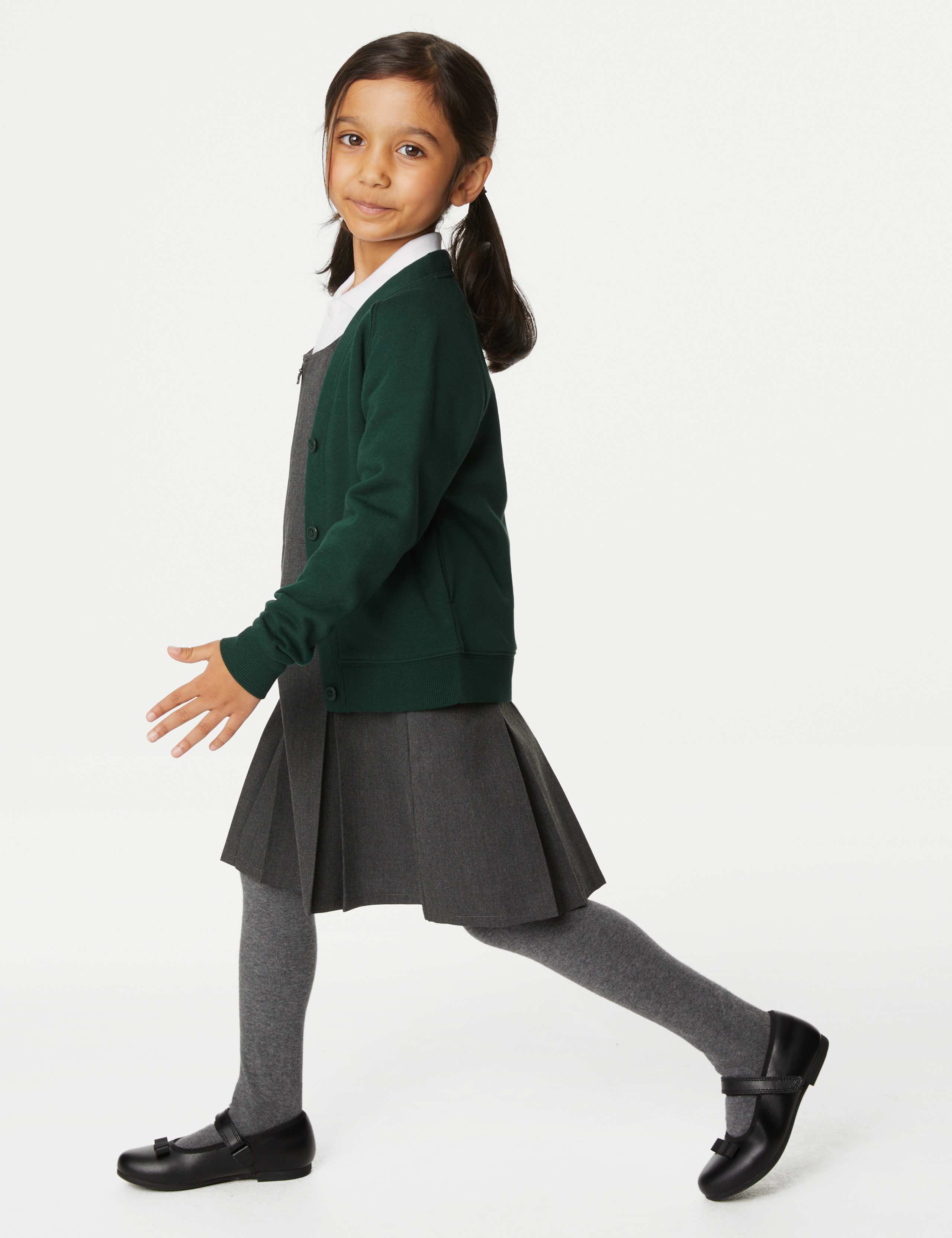 Girls' Jersey School Cardigan (2-18 Yrs) 3 of 4