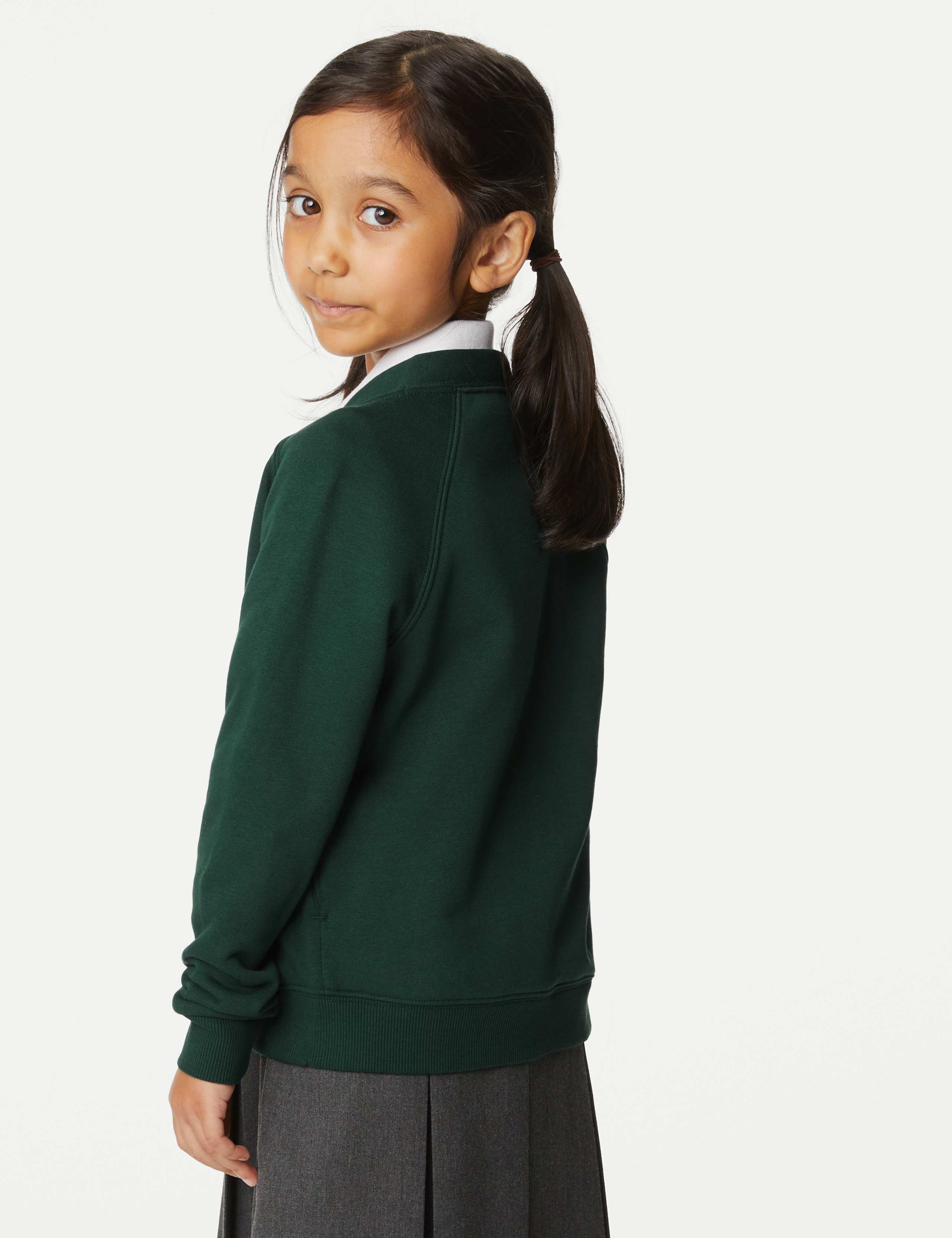Girls' Jersey School Cardigan (2-18 Yrs) 4 of 4