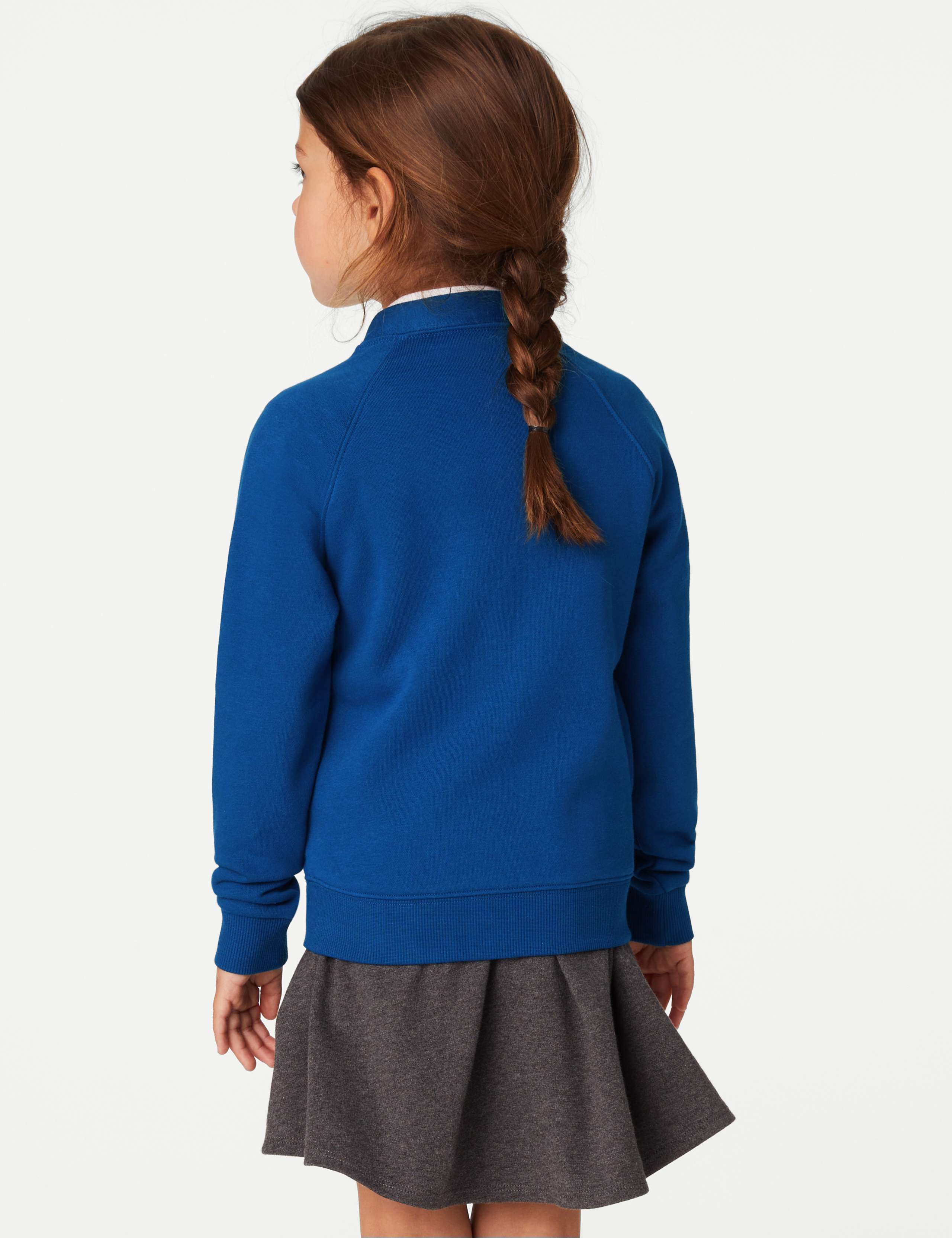 Girls' Jersey School Cardigan (2-18 Yrs) 4 of 4