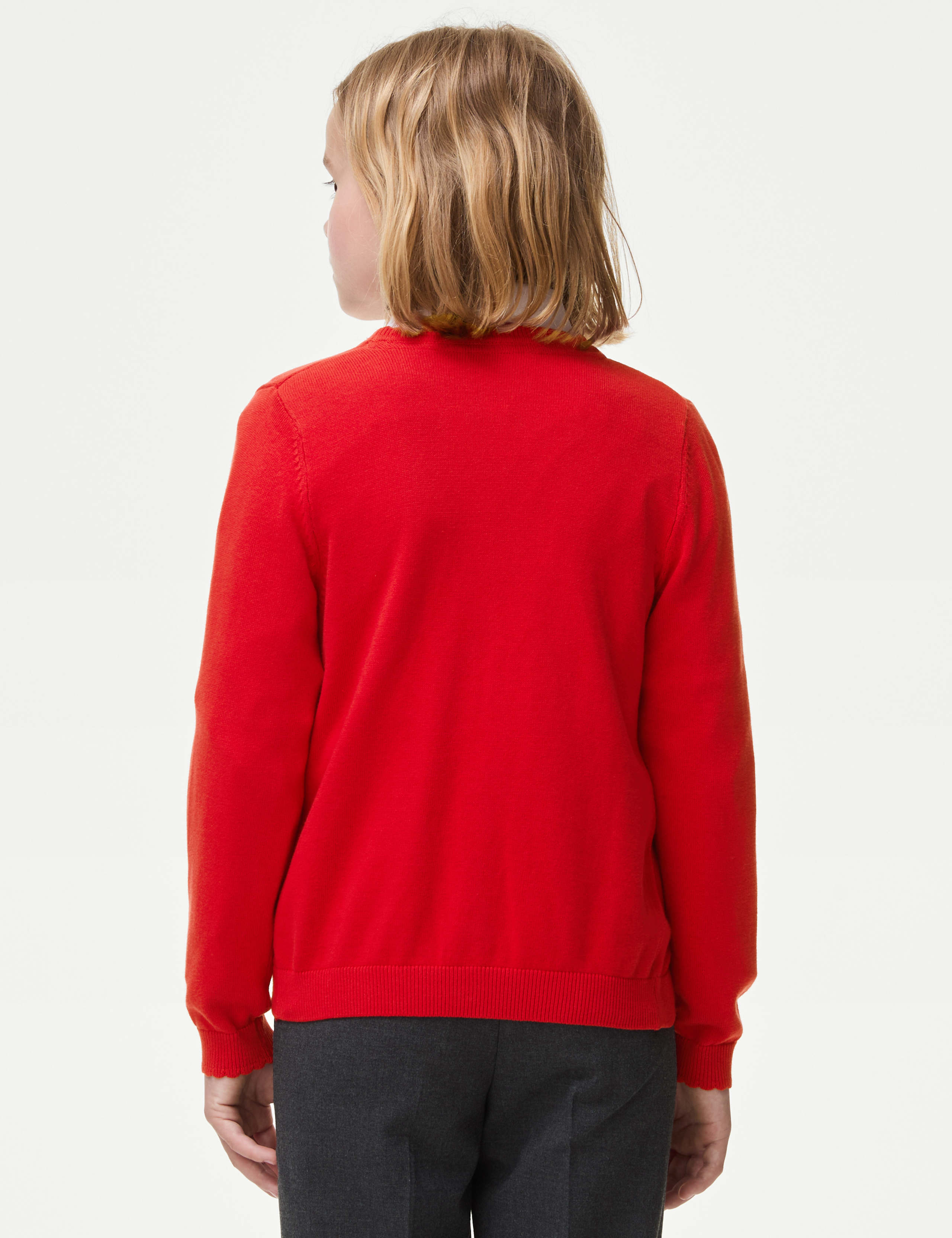 Girls' Pure Cotton School Cardigan (2-18 Yrs) 5 of 5