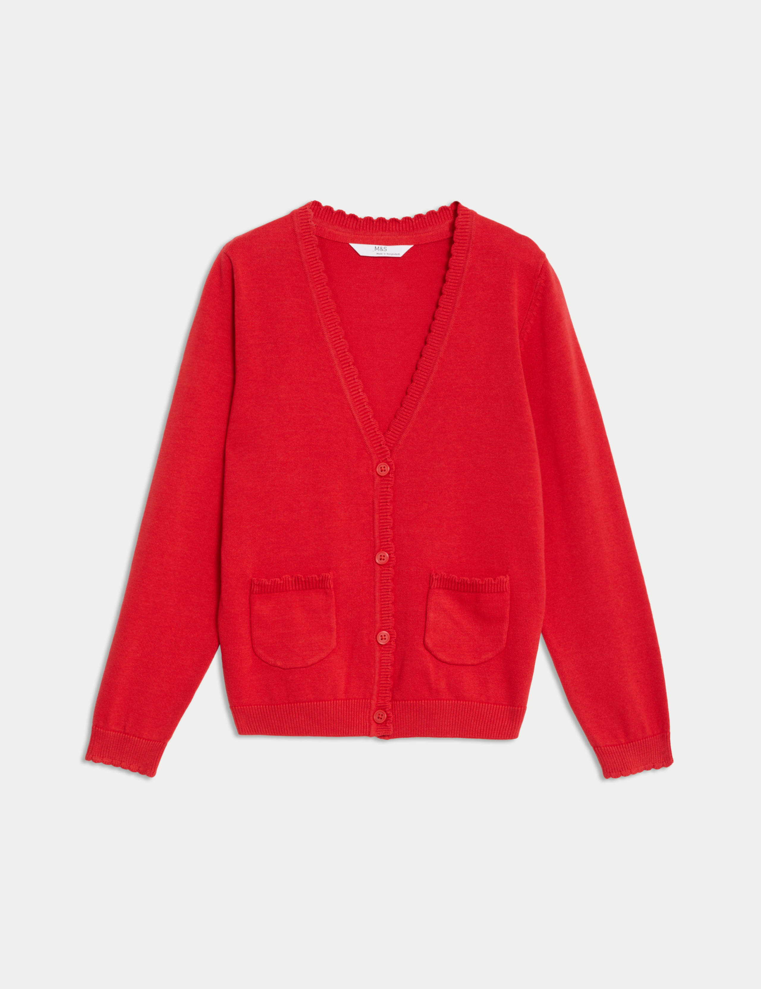 Girls' Pure Cotton School Cardigan (2-18 Yrs) 2 of 5
