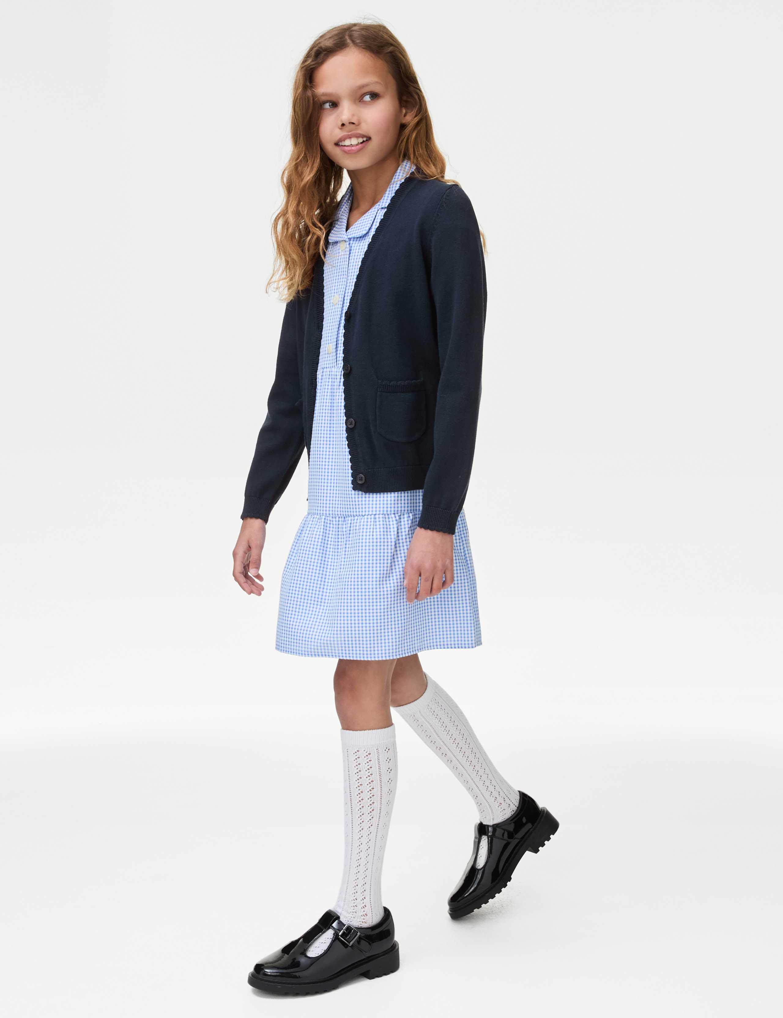Girls' Pure Cotton School Cardigan (2-18 Yrs) 3 of 5