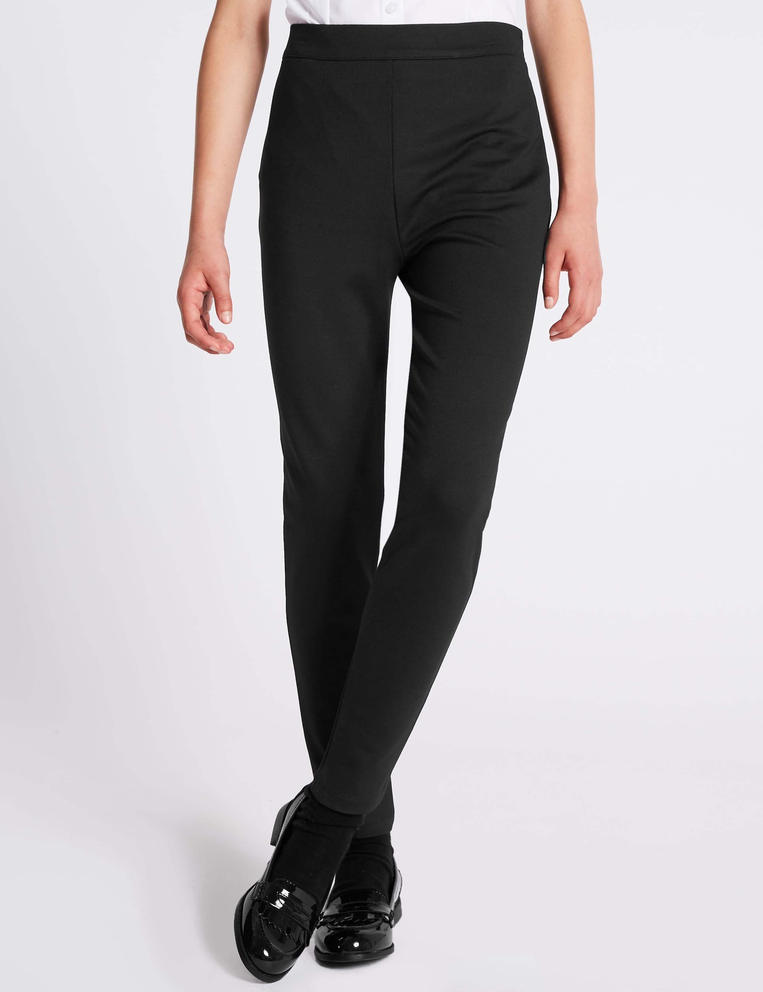 Senior Girls’ Skinny Leg Jersey School Trousers 3 of 4