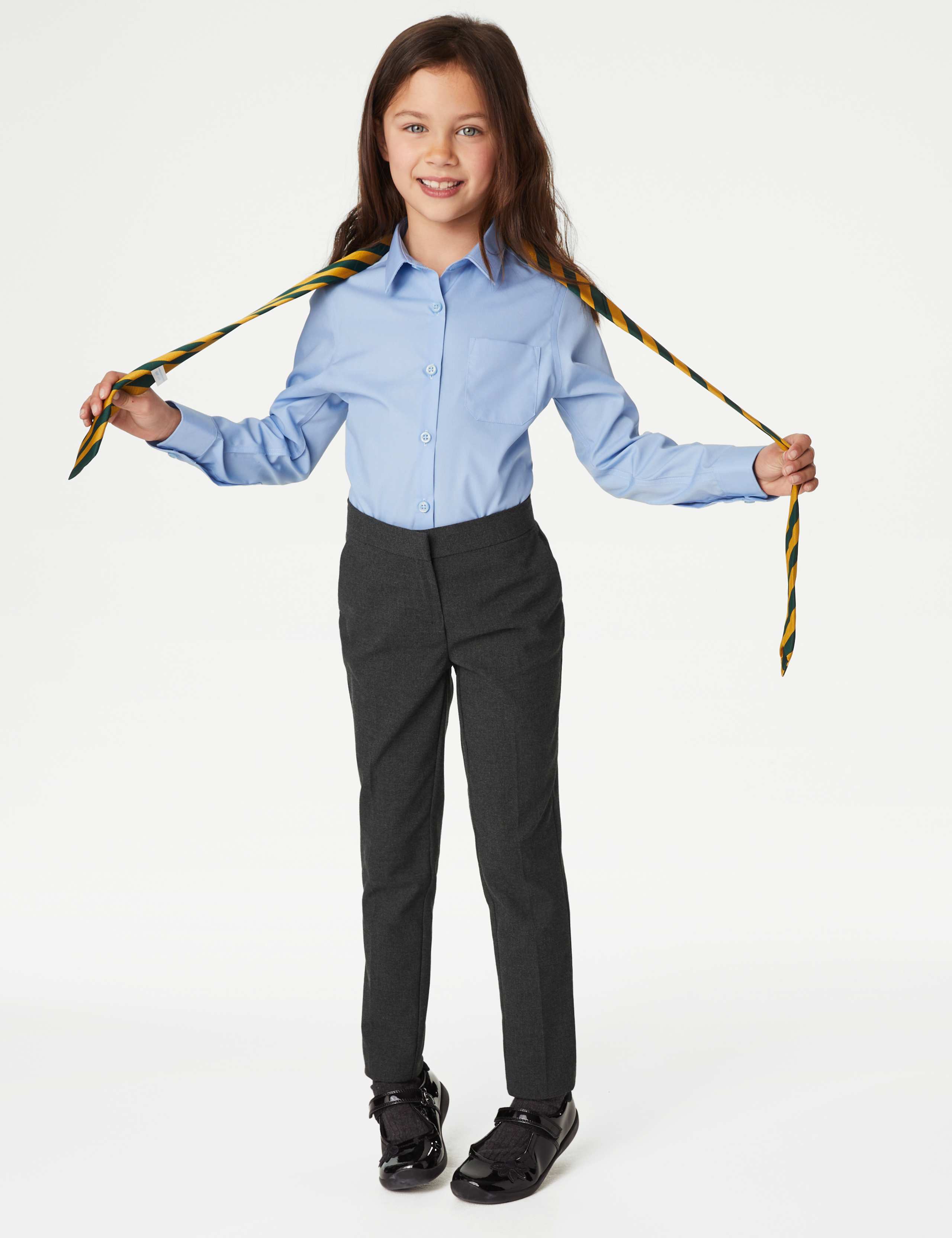 Girls' Super Skinny Leg School Trousers (2-18 Yrs) 1 of 6