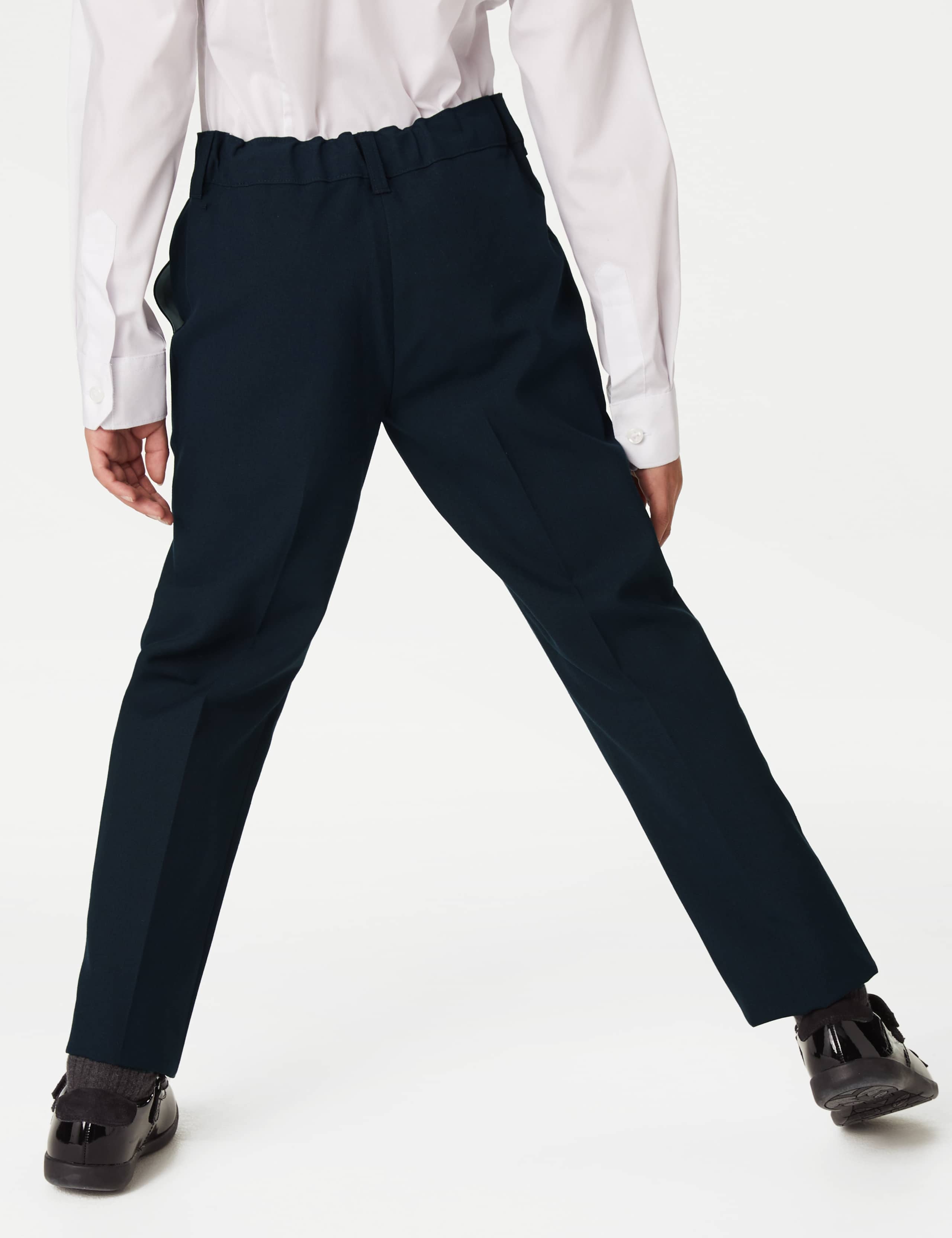 2pk Girls' Slim Leg School Trousers (2-18 Yrs) 4 of 4