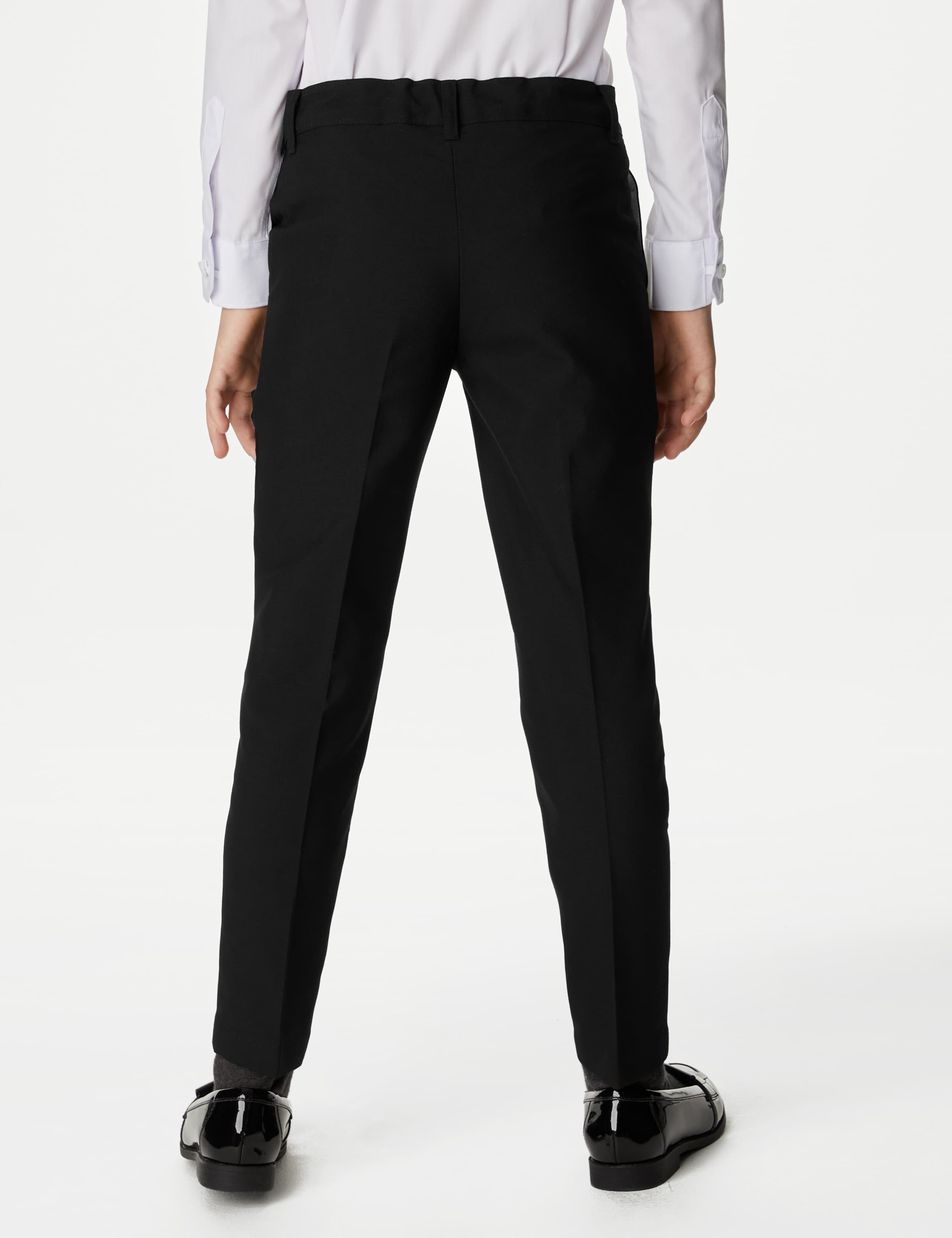 2 Pack Girls' Slim Leg School Trousers (2-18 Yrs) 4 of 4