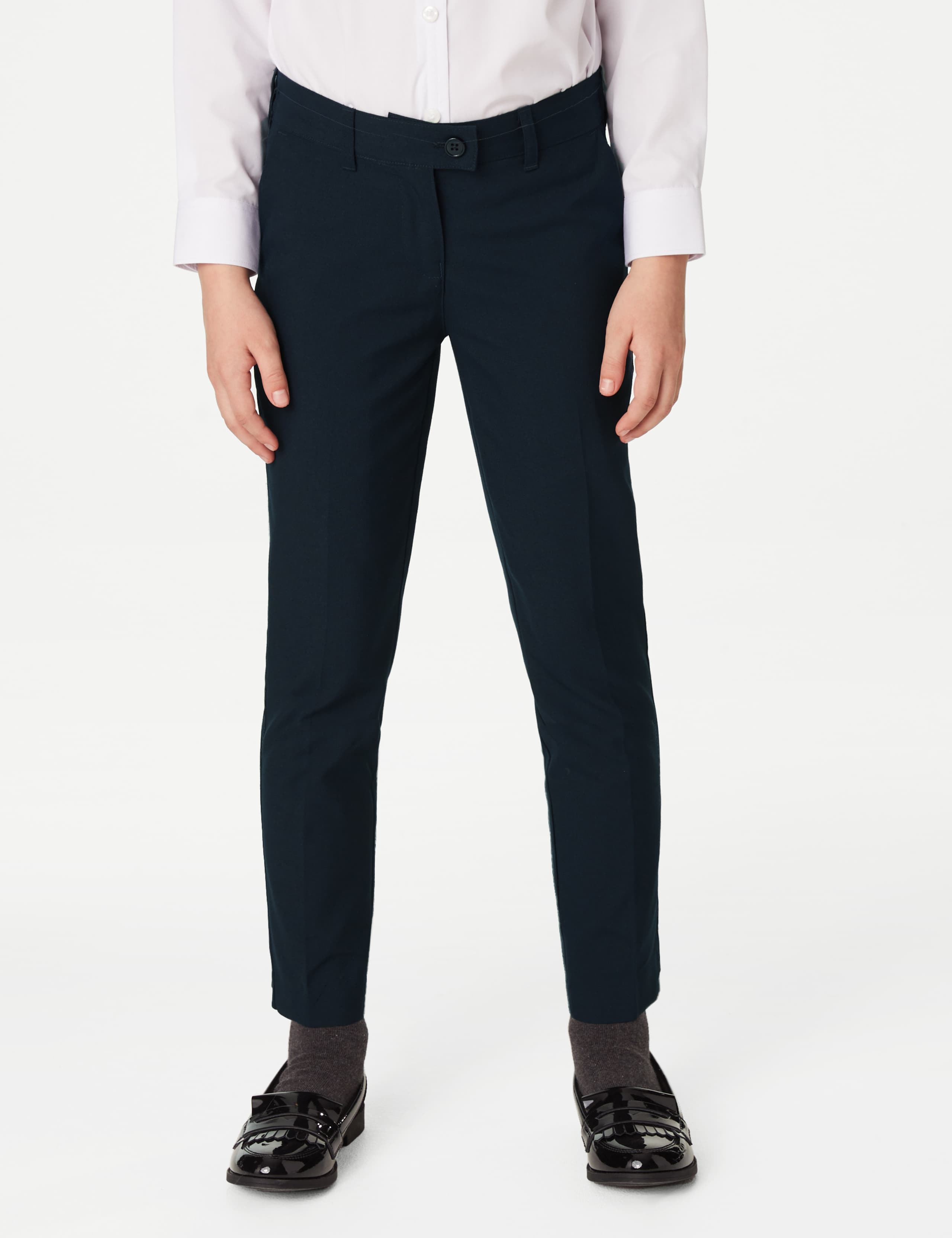 2pk Girls' Skinny Leg School Trousers (2-18 Yrs) 3 of 4