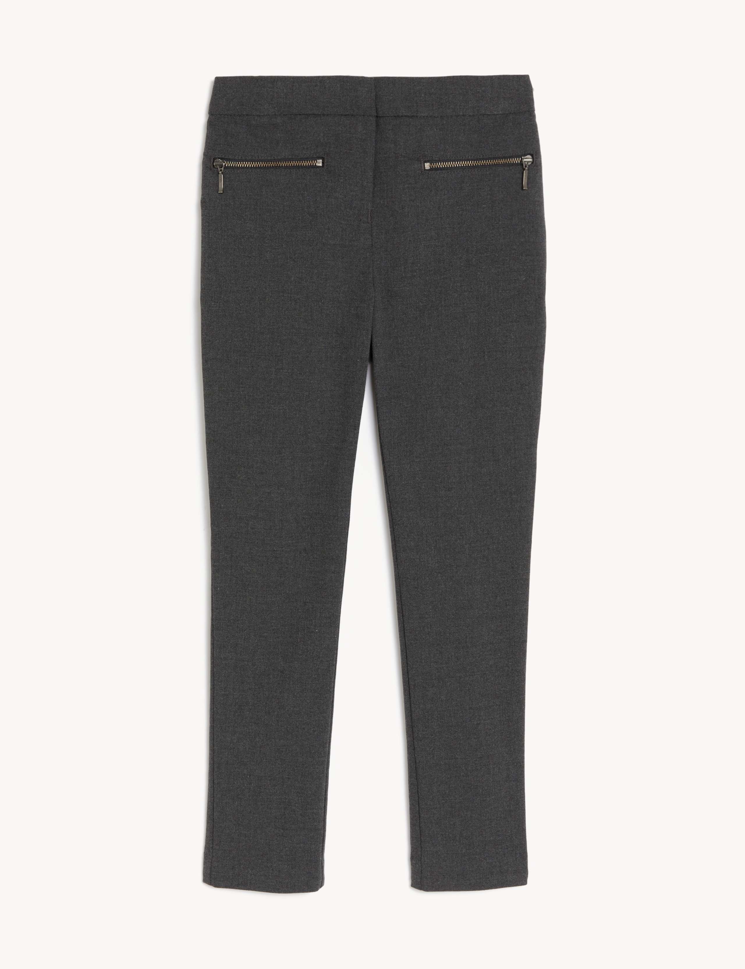 Girls' Super Skinny Leg Zip School Trousers (2-18 Yrs) 2 of 5