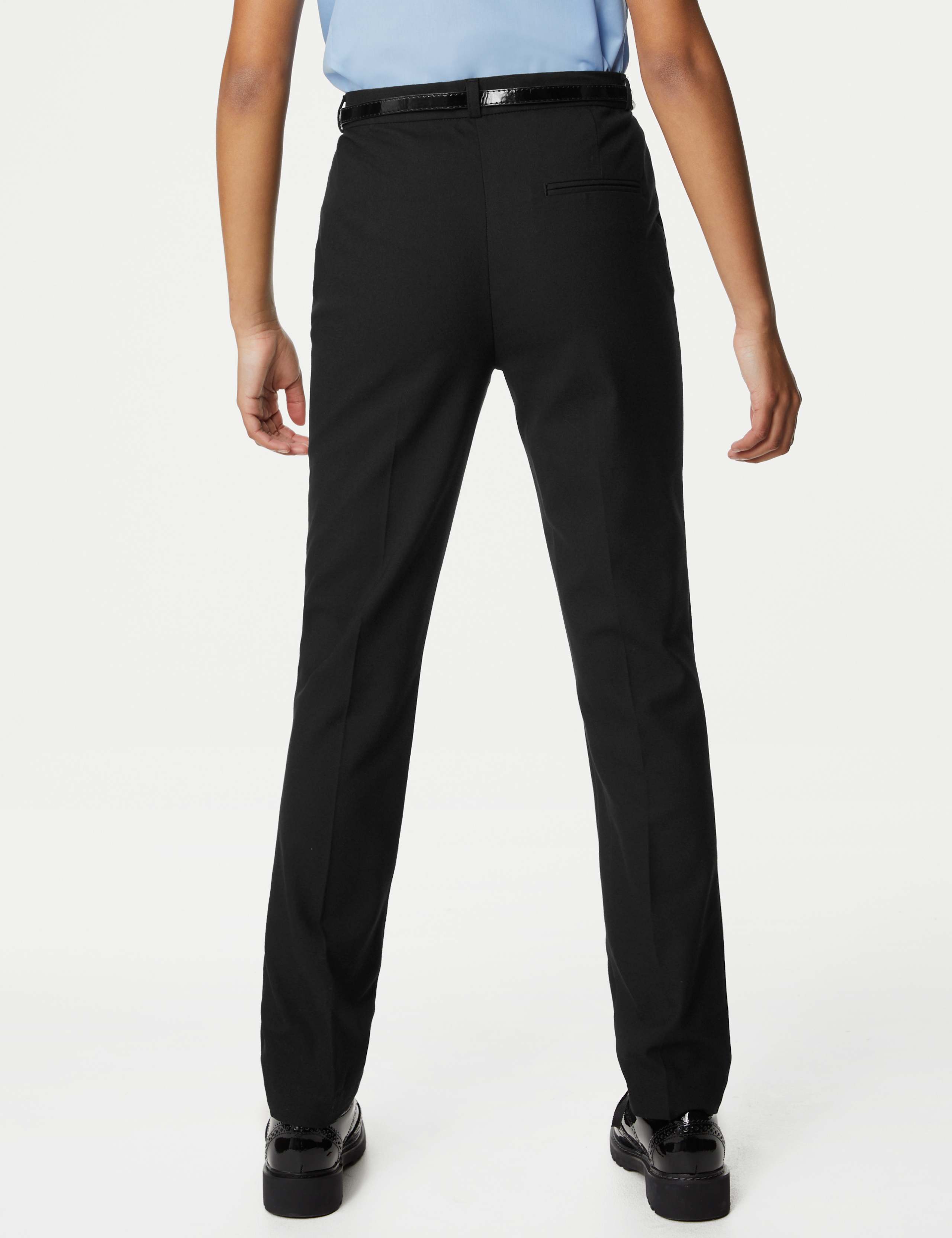 Girls' Super Skinny Belted School Trousers (2-18 Yrs) 4 of 5