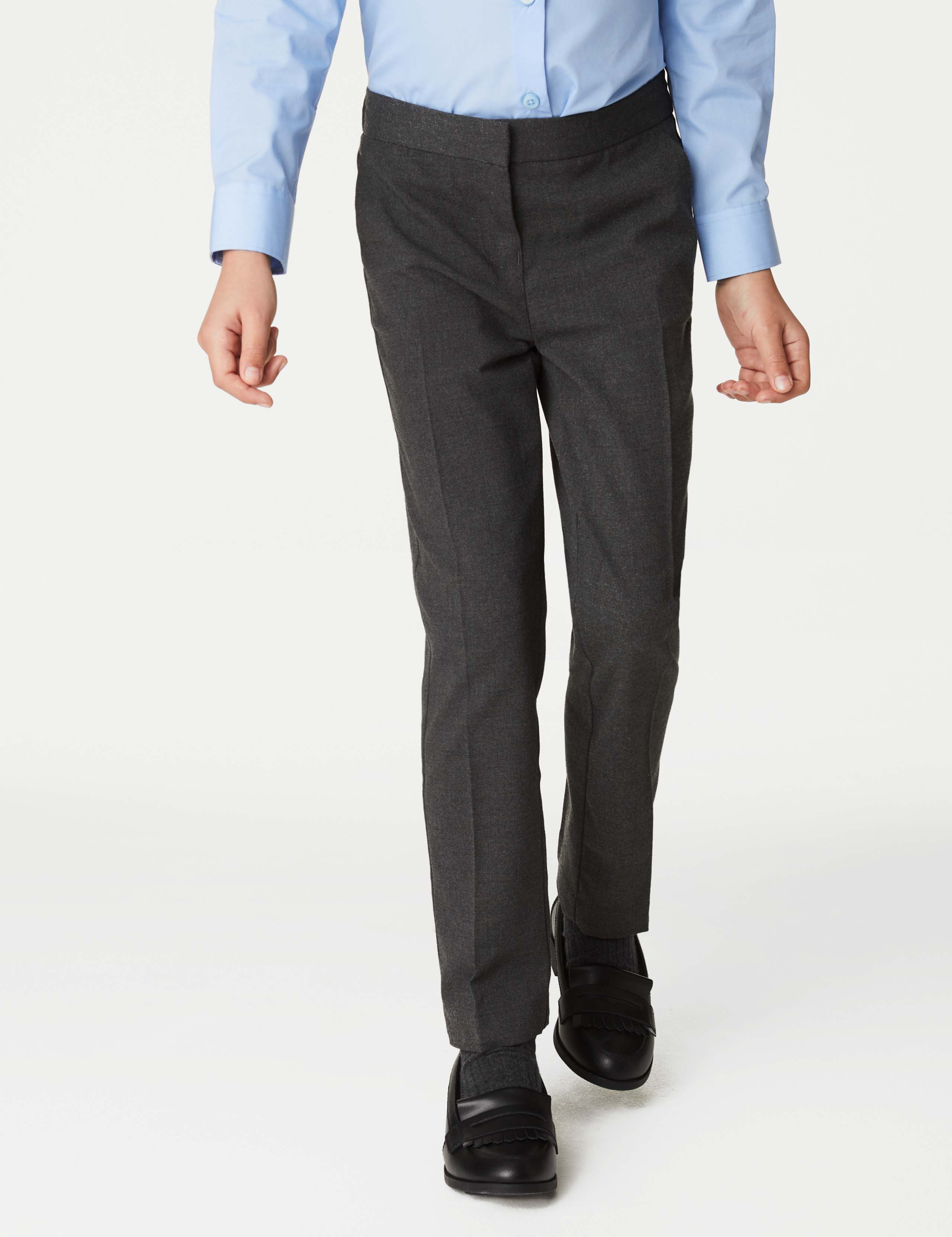 Girls' Slim Leg School Trousers (2-18 Yrs) 3 of 5