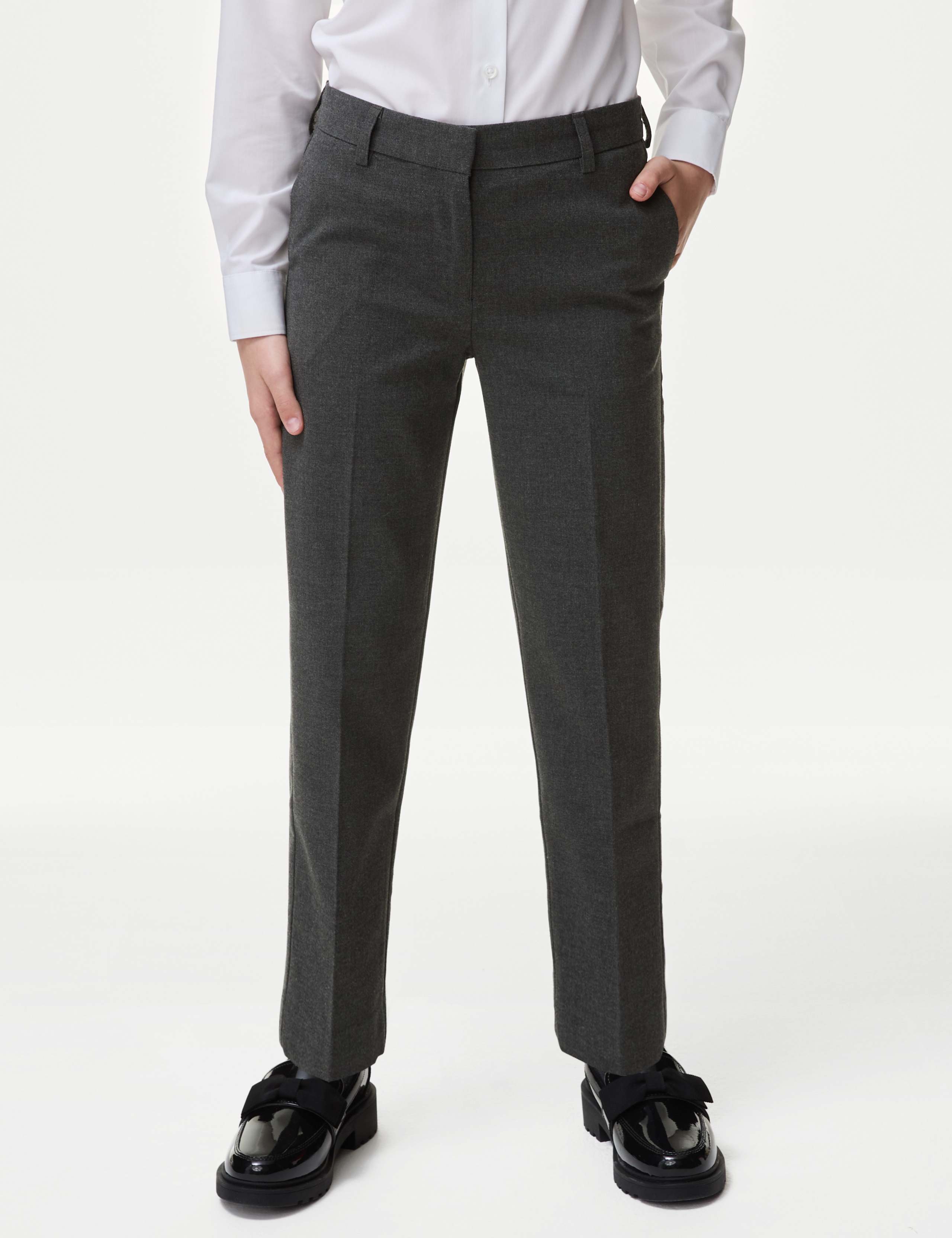 Girls' Regular Leg Stretch Trousers (2-18 Yrs) 4 of 6
