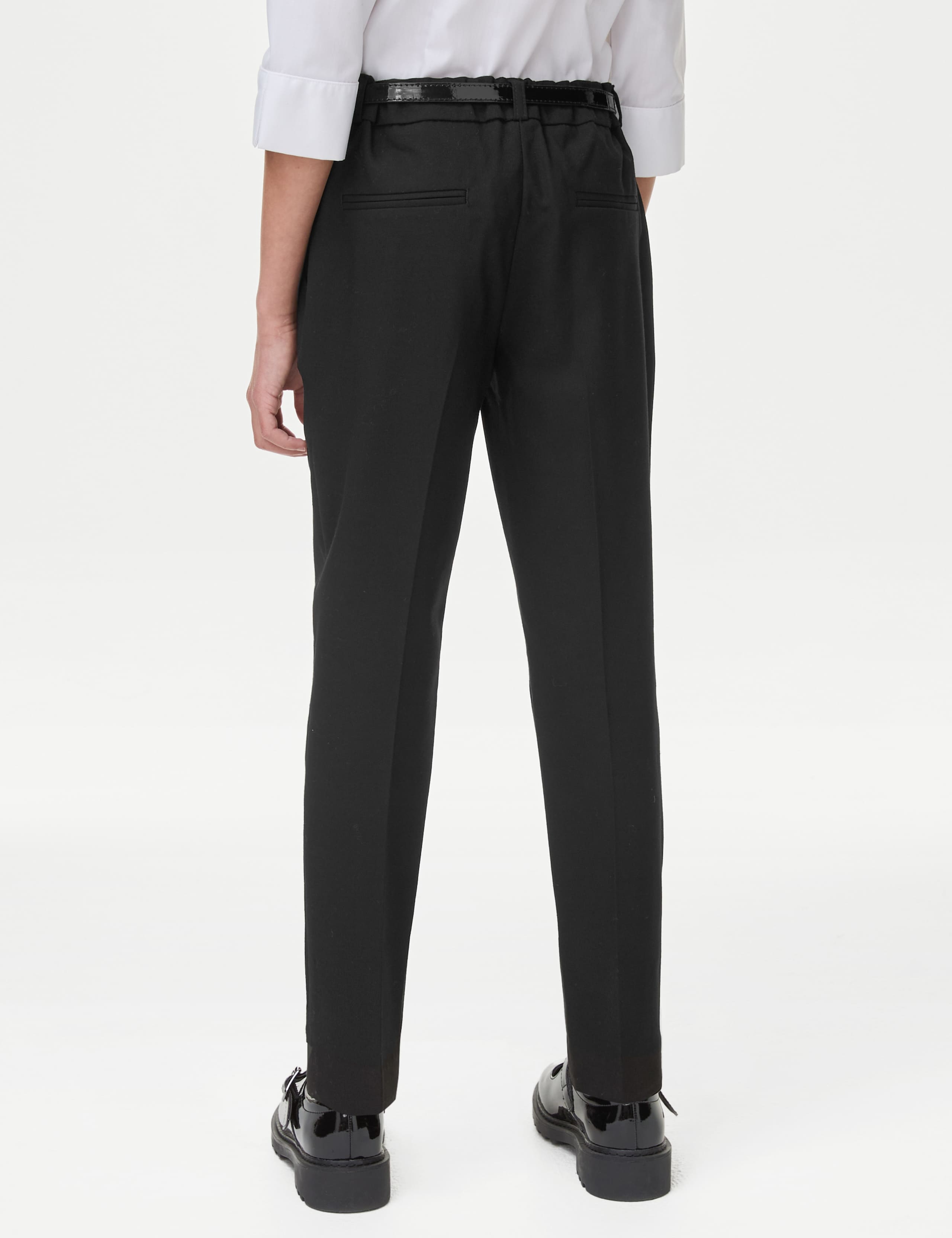 Girls' Skinny Leg Belted School Trousers (2-18 Yrs) 5 of 6