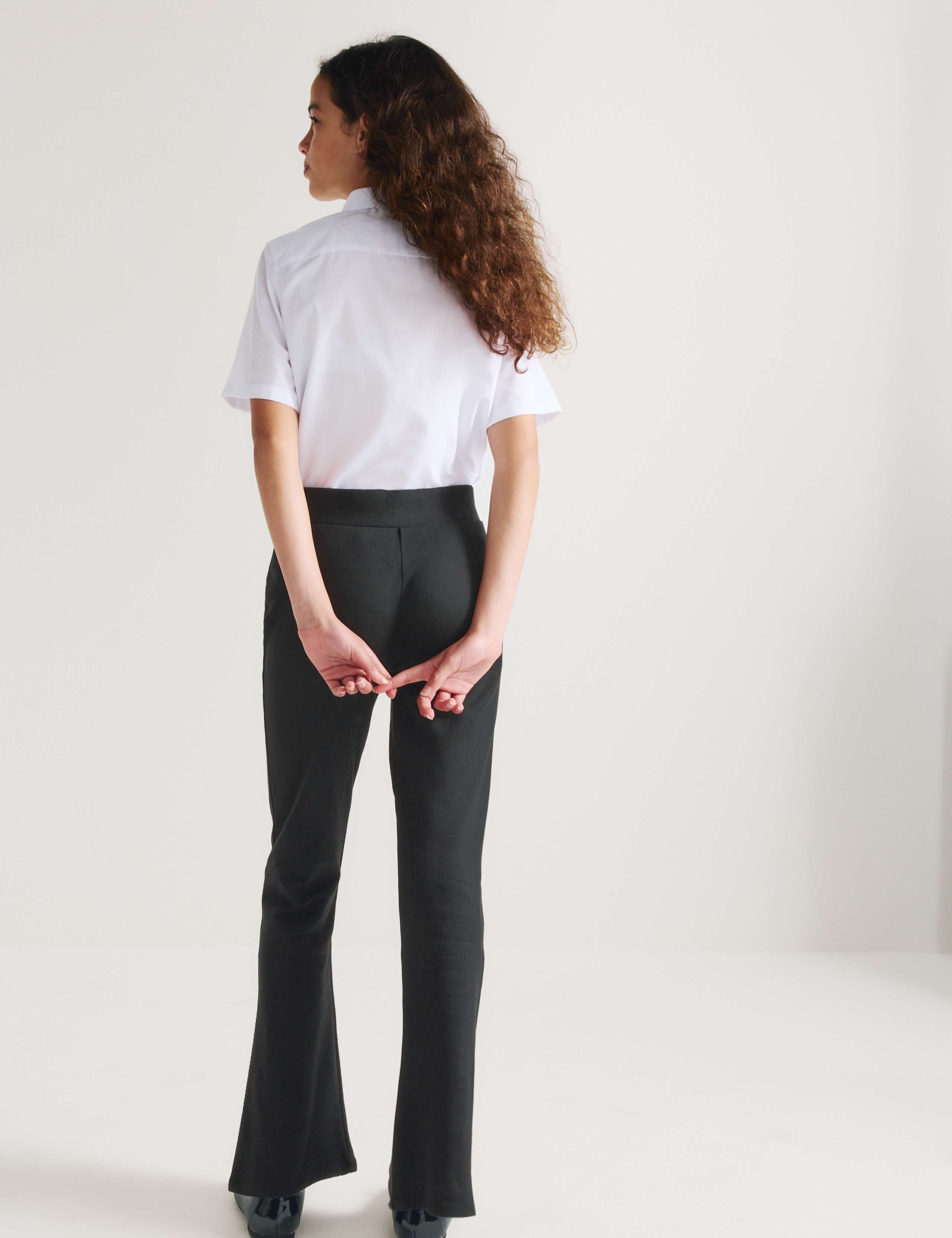 Senior Girls' Knitted Kickflare Trousers (9-18 Yrs) 6 of 7