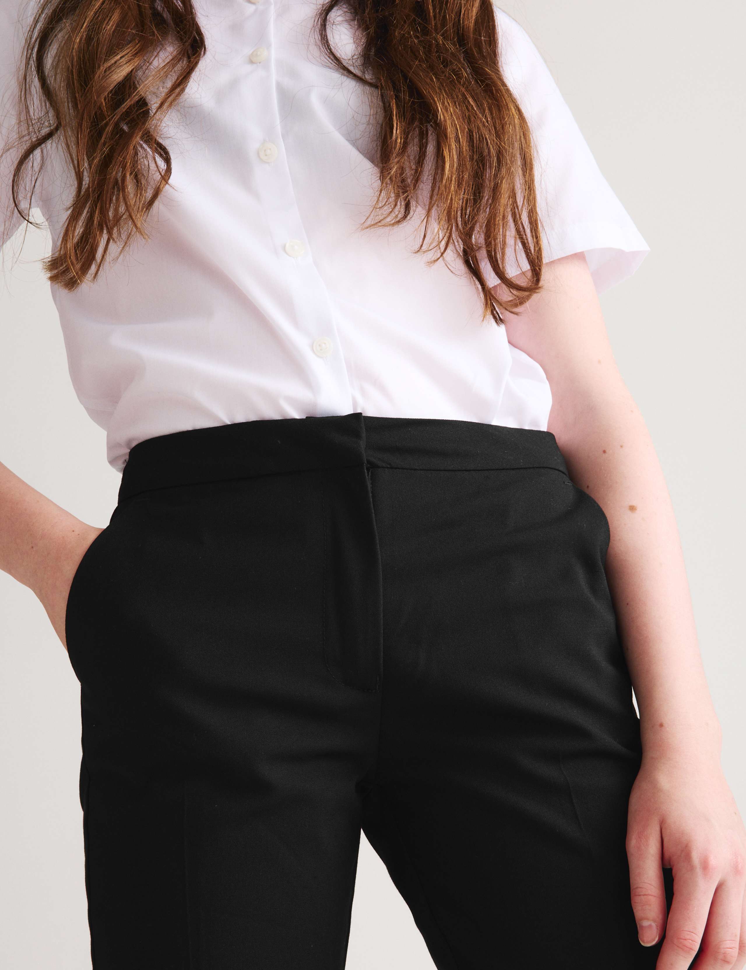 2 Pack Super Skinny Leg Stain & Weatherproof School Trousers 2 of 7