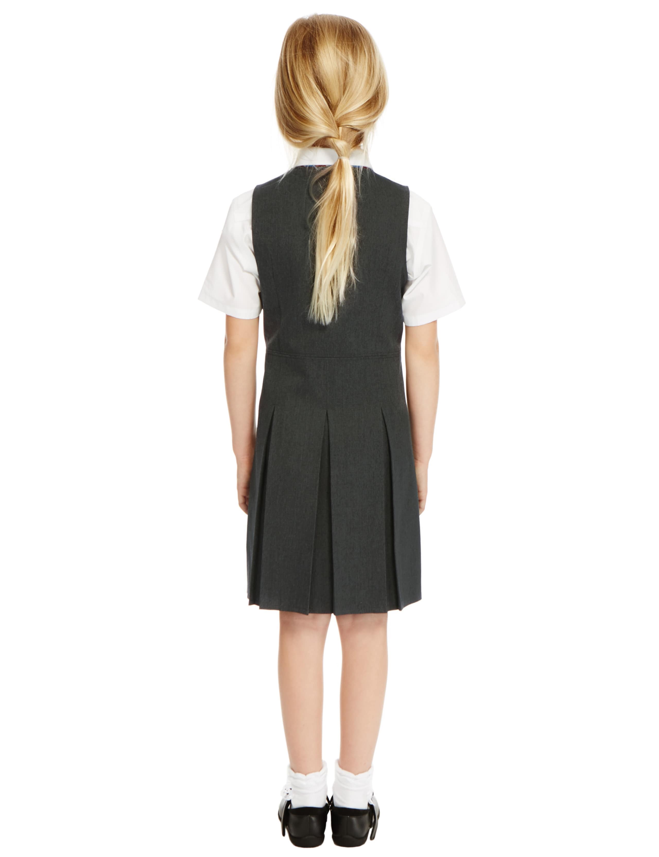 PLUS Girls' Permanent Pleated Pinafore 3 of 5