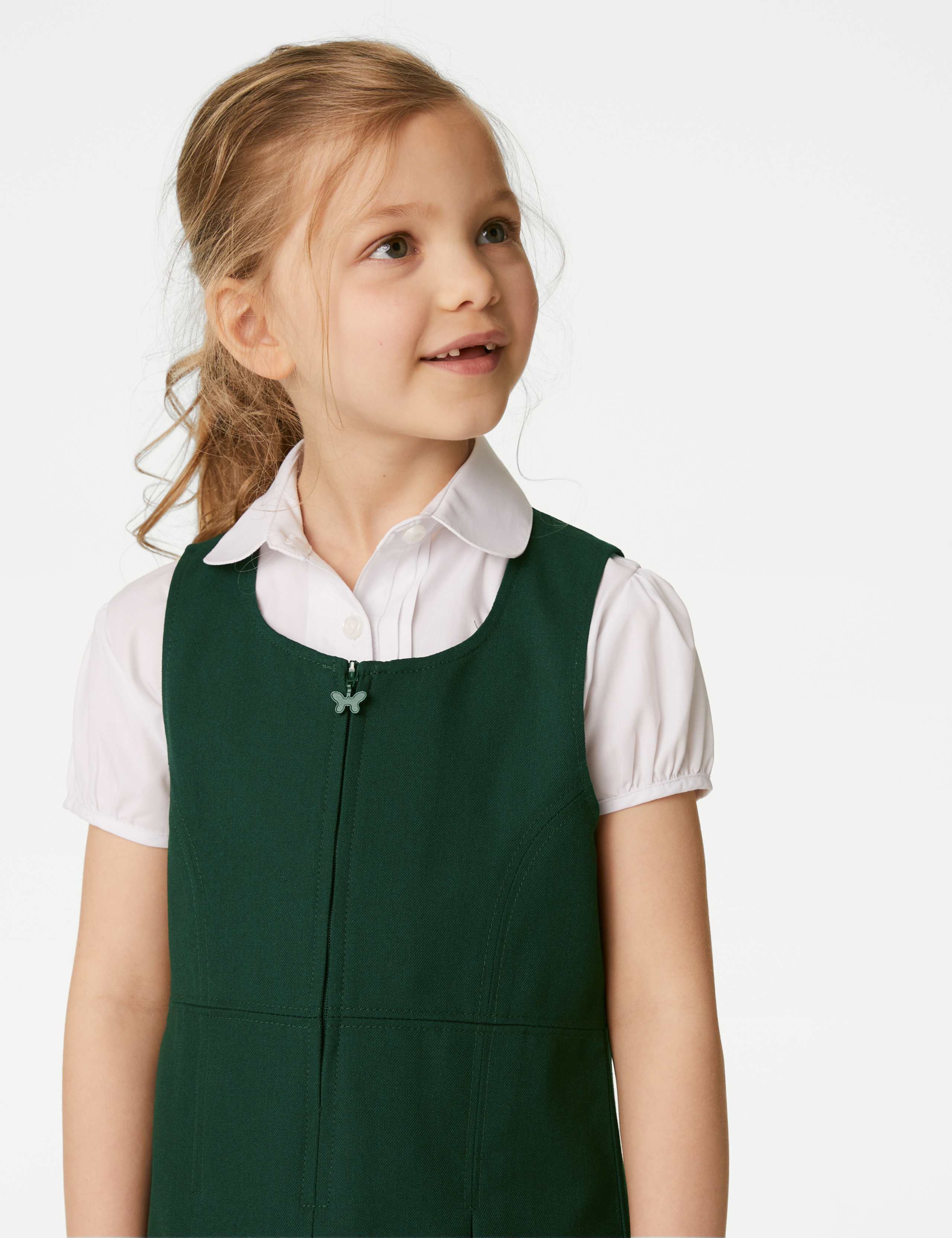Girls' Pleated School Pinafore  (2-12 Yrs) 3 of 4