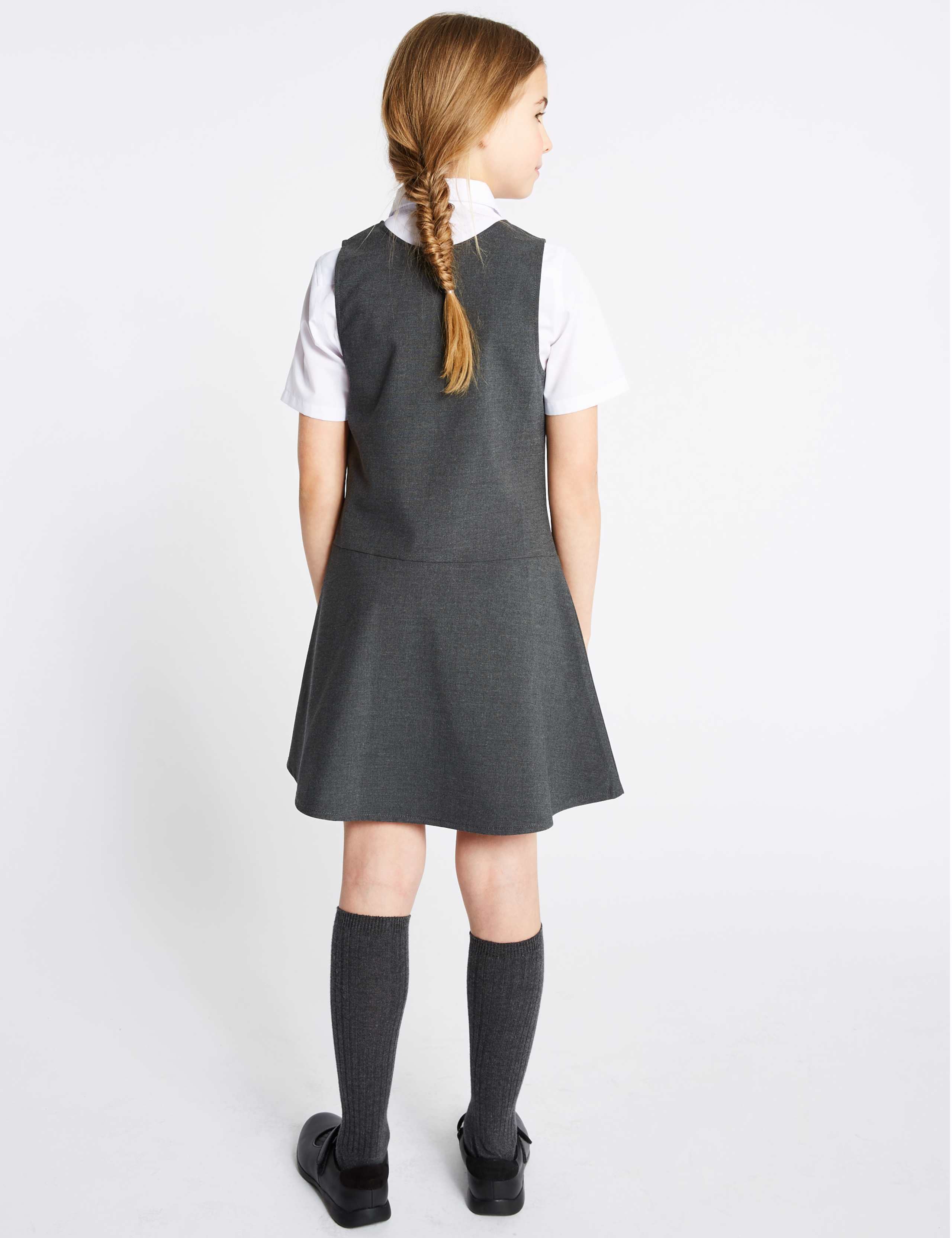 Girls’ Skater Crease Resistant School Pinafore (2-12 Yrs) 3 of 4